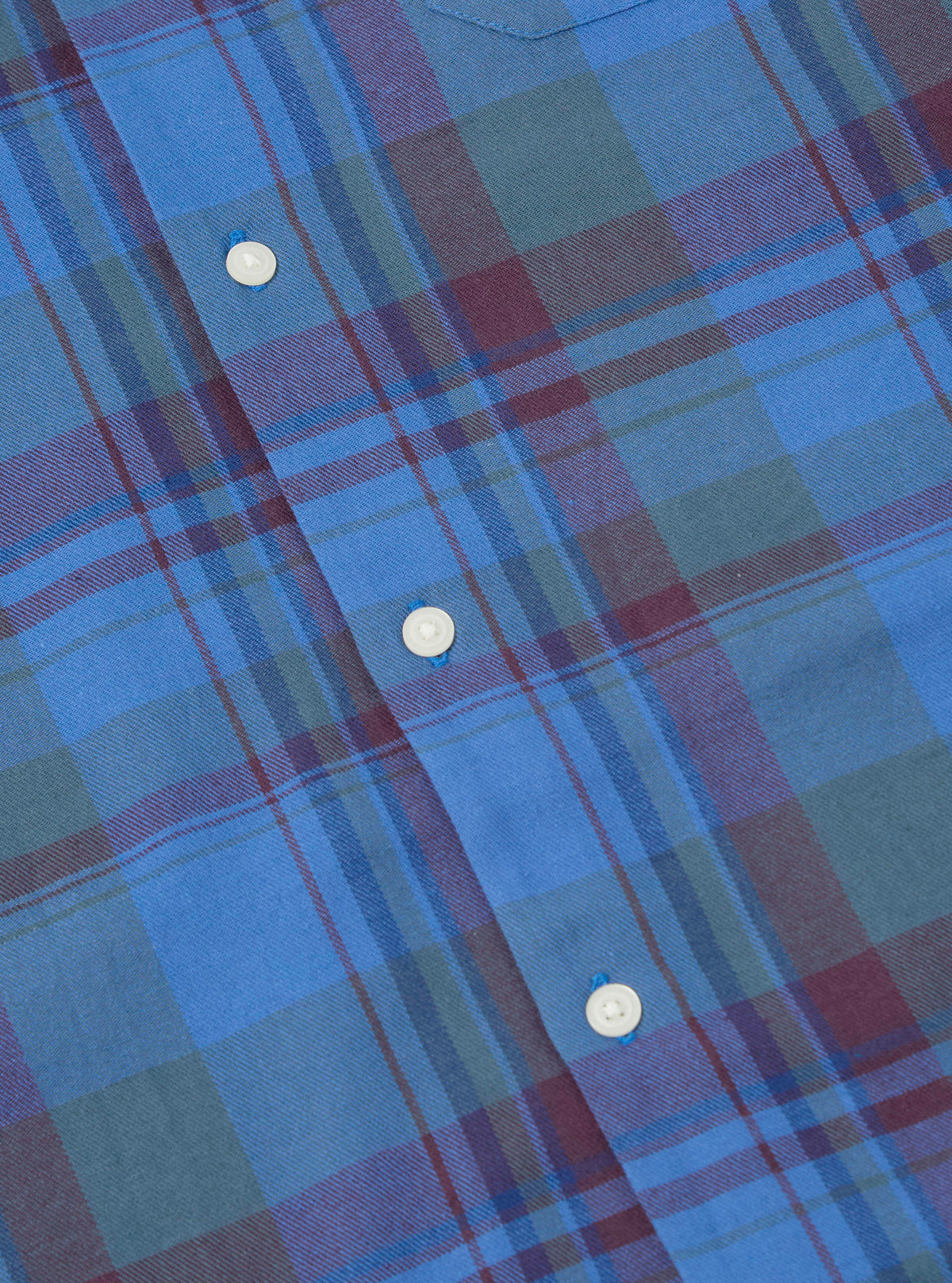 Blue Kip Check Long Pyjama Set
