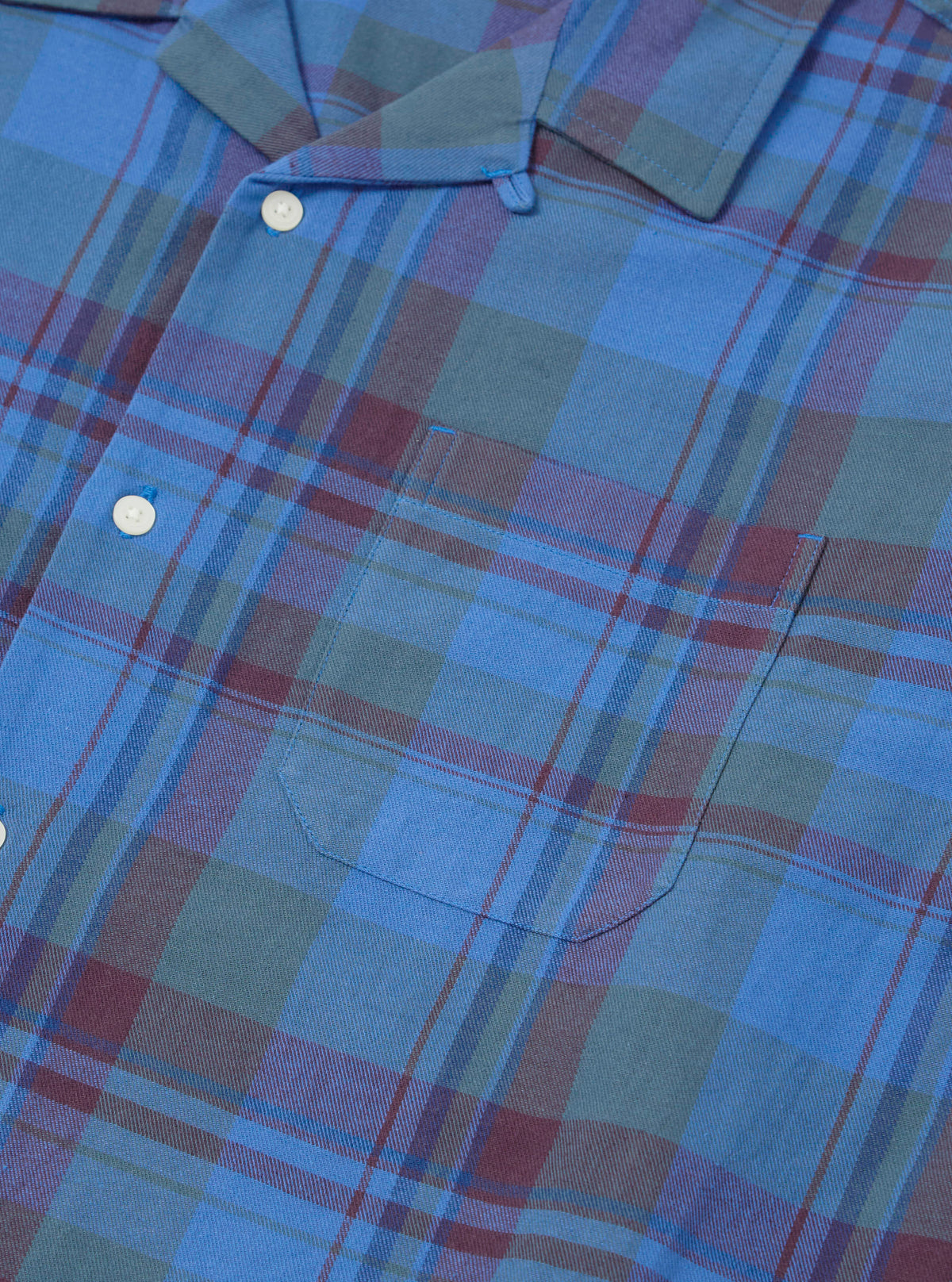 Blue Kip Check Long Pyjama Set