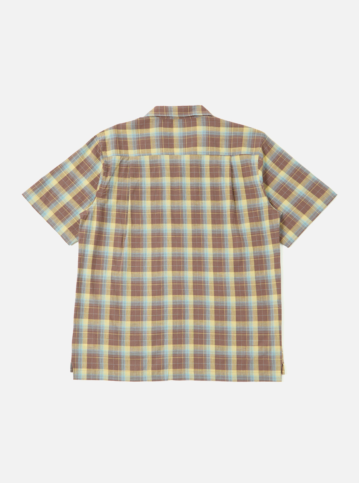 Yellow/Brown Check Short Pyjama Set