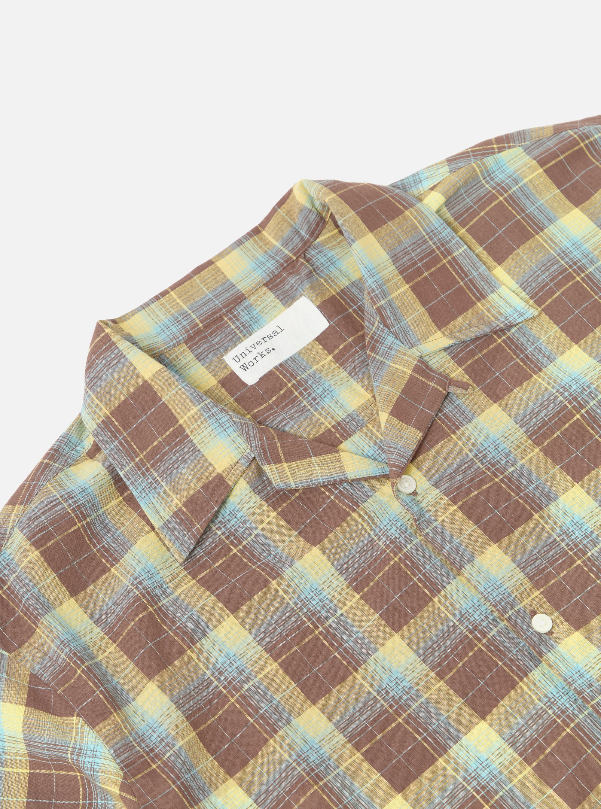 Yellow/Brown Check Short Pyjama Set