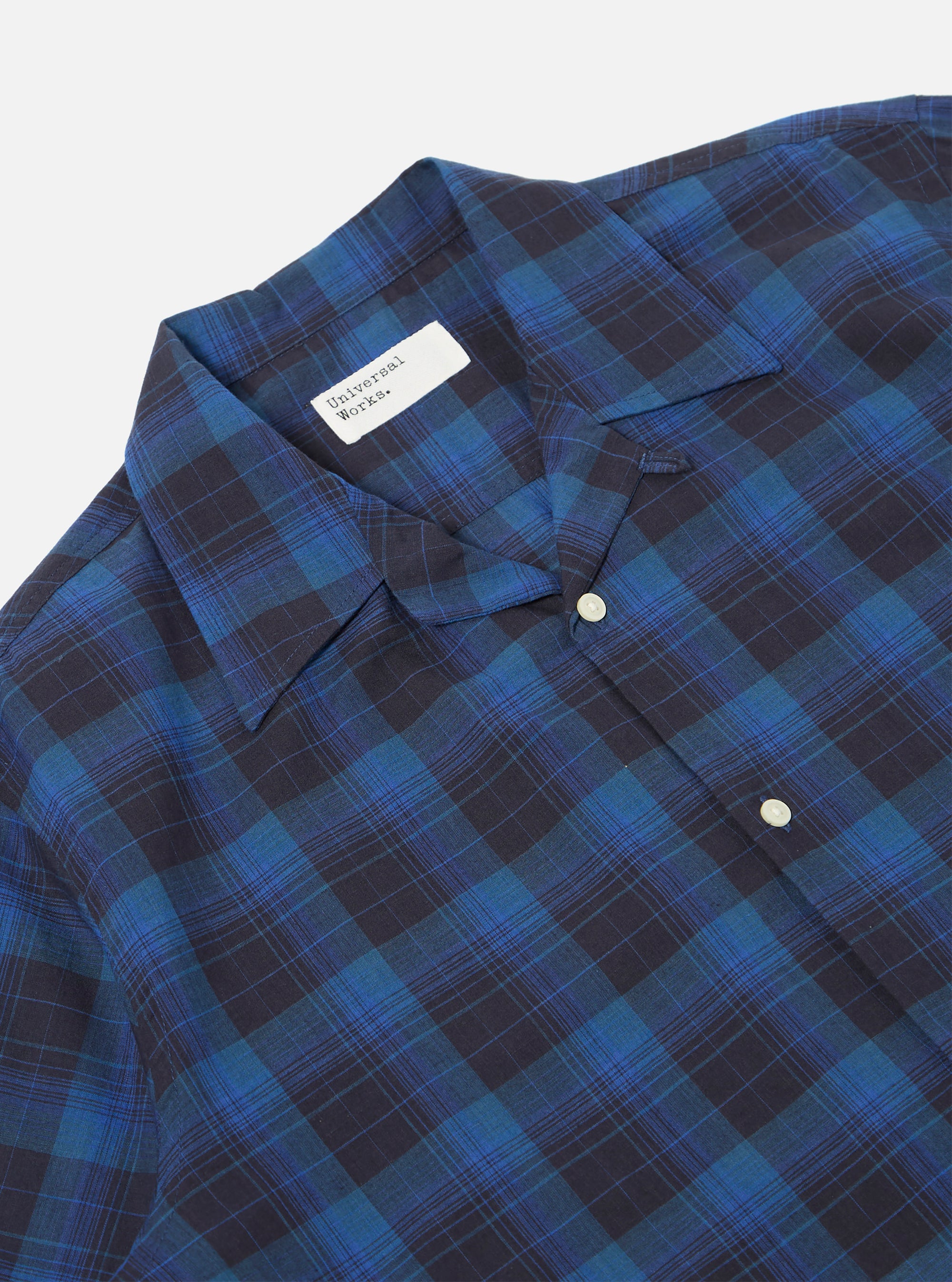 Navy/Blue Check Short Pyjama Set