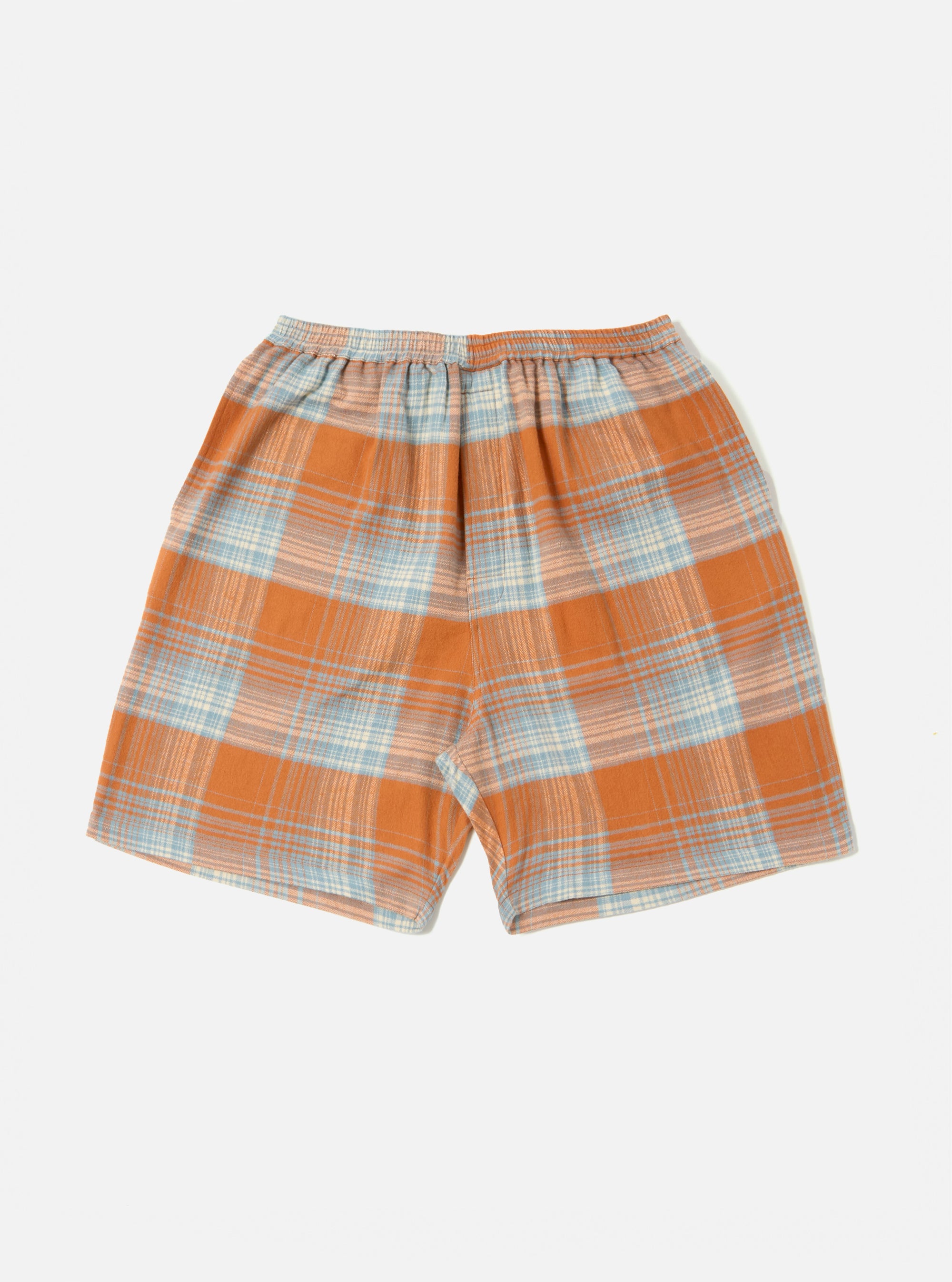 Orange Check Pyjama Short