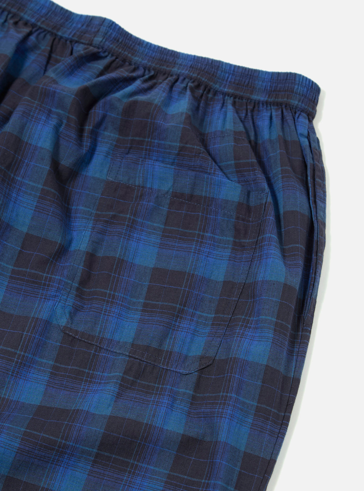 Navy/Blue Check Pyjama Pant – Universal Works