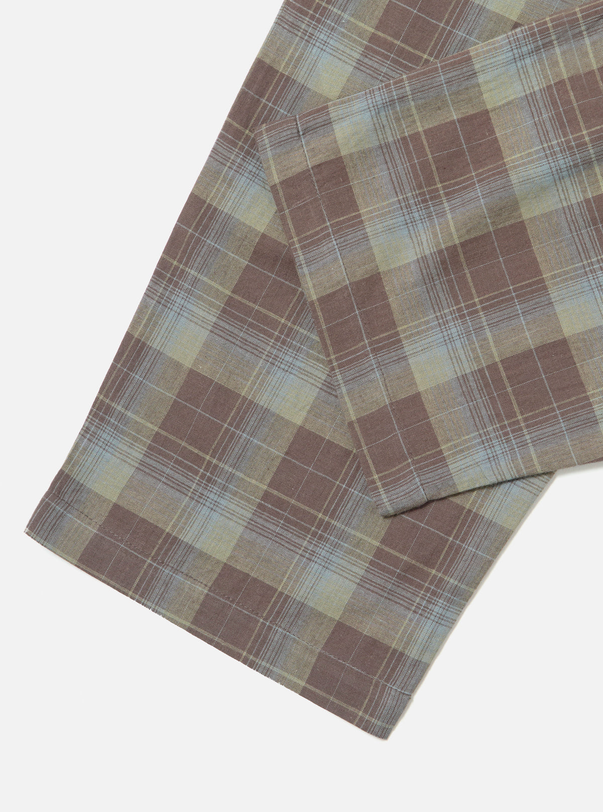Pj Check Pattern Green/Brown Check Pyjama Pant – Universal Works