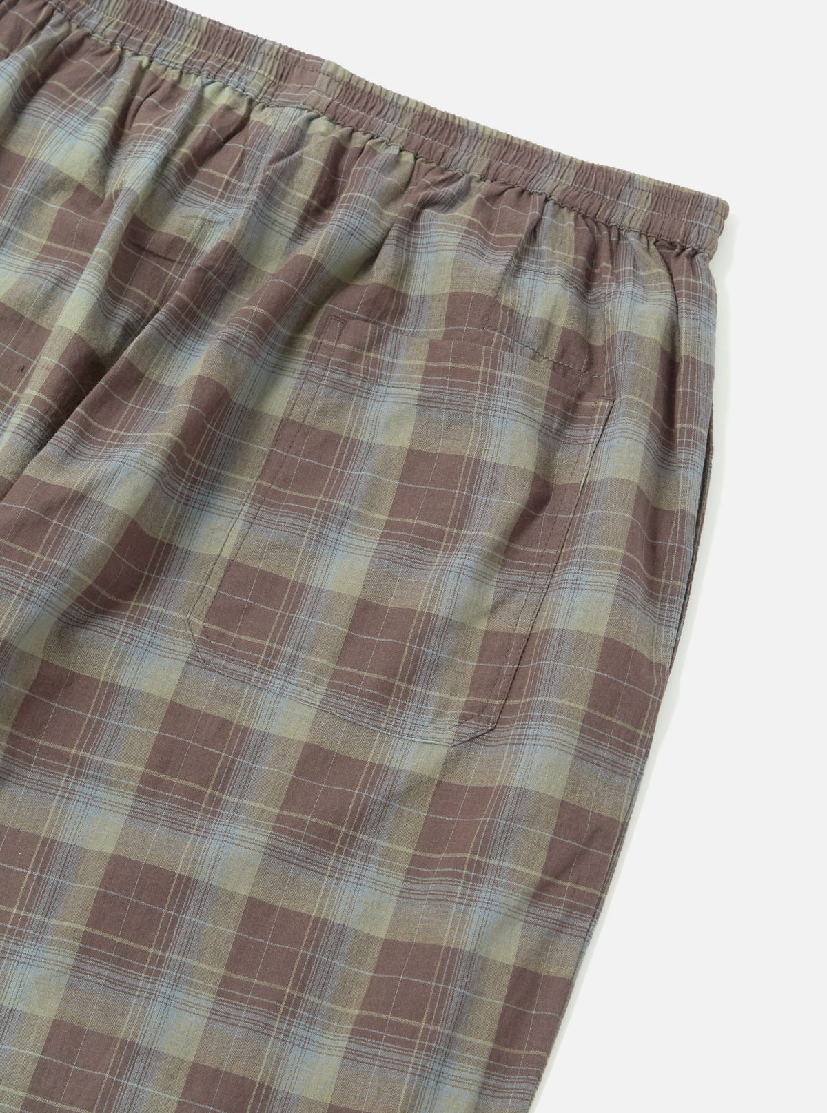 Pj Check Pattern Green/Brown Check Pyjama Pant – Universal Works