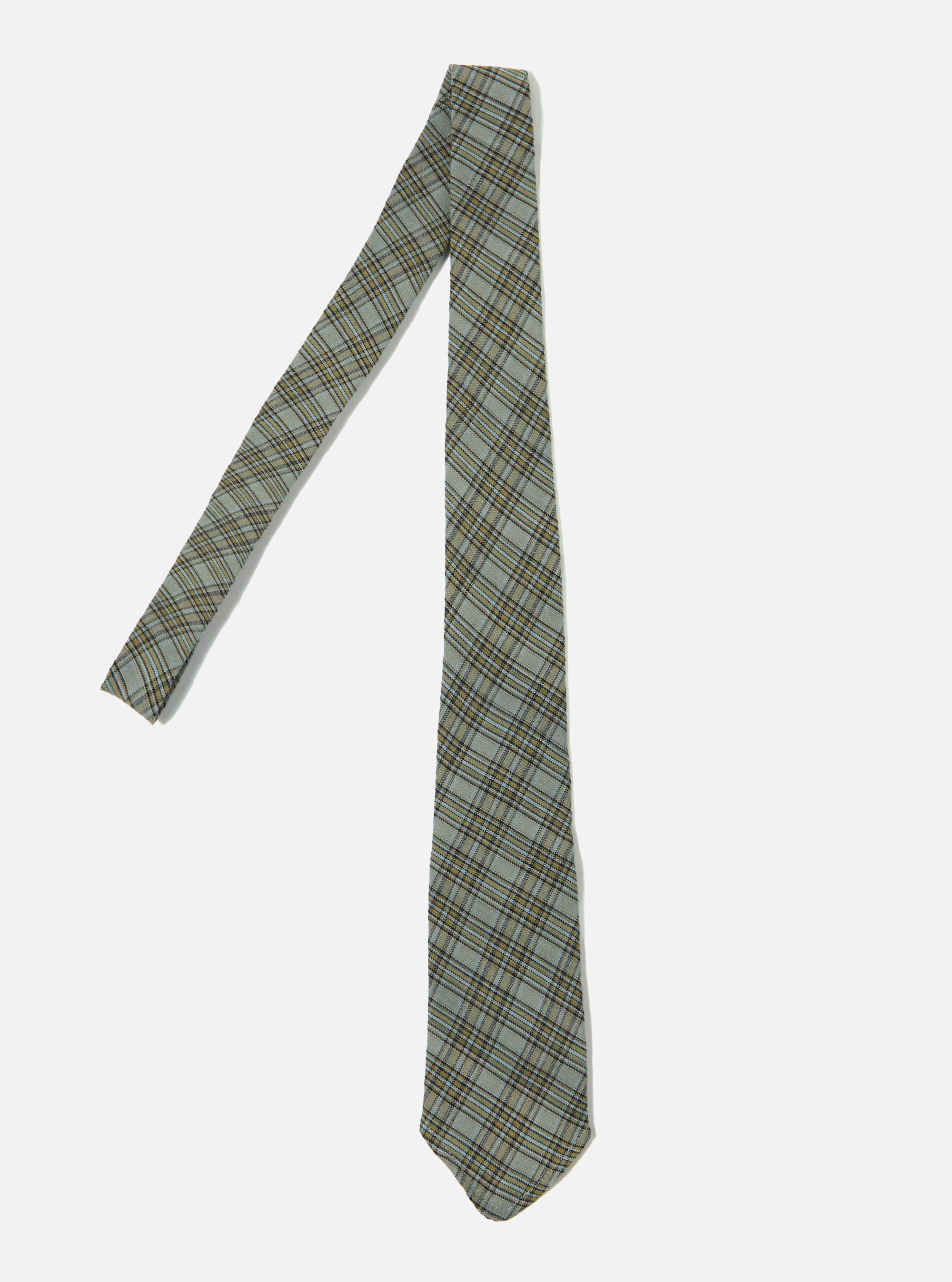 Green Picnic Plaid Tie