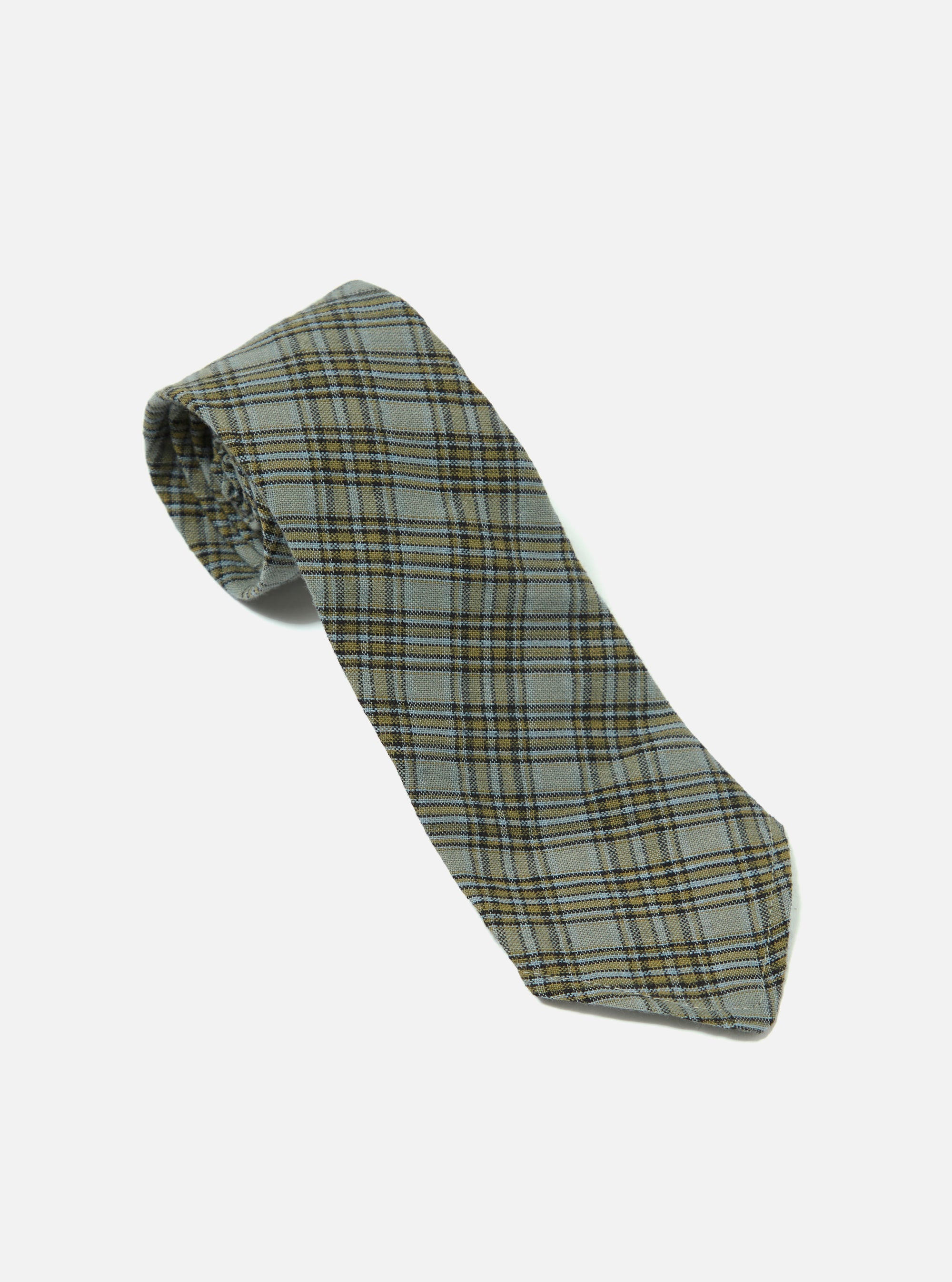 Green Picnic Plaid Tie