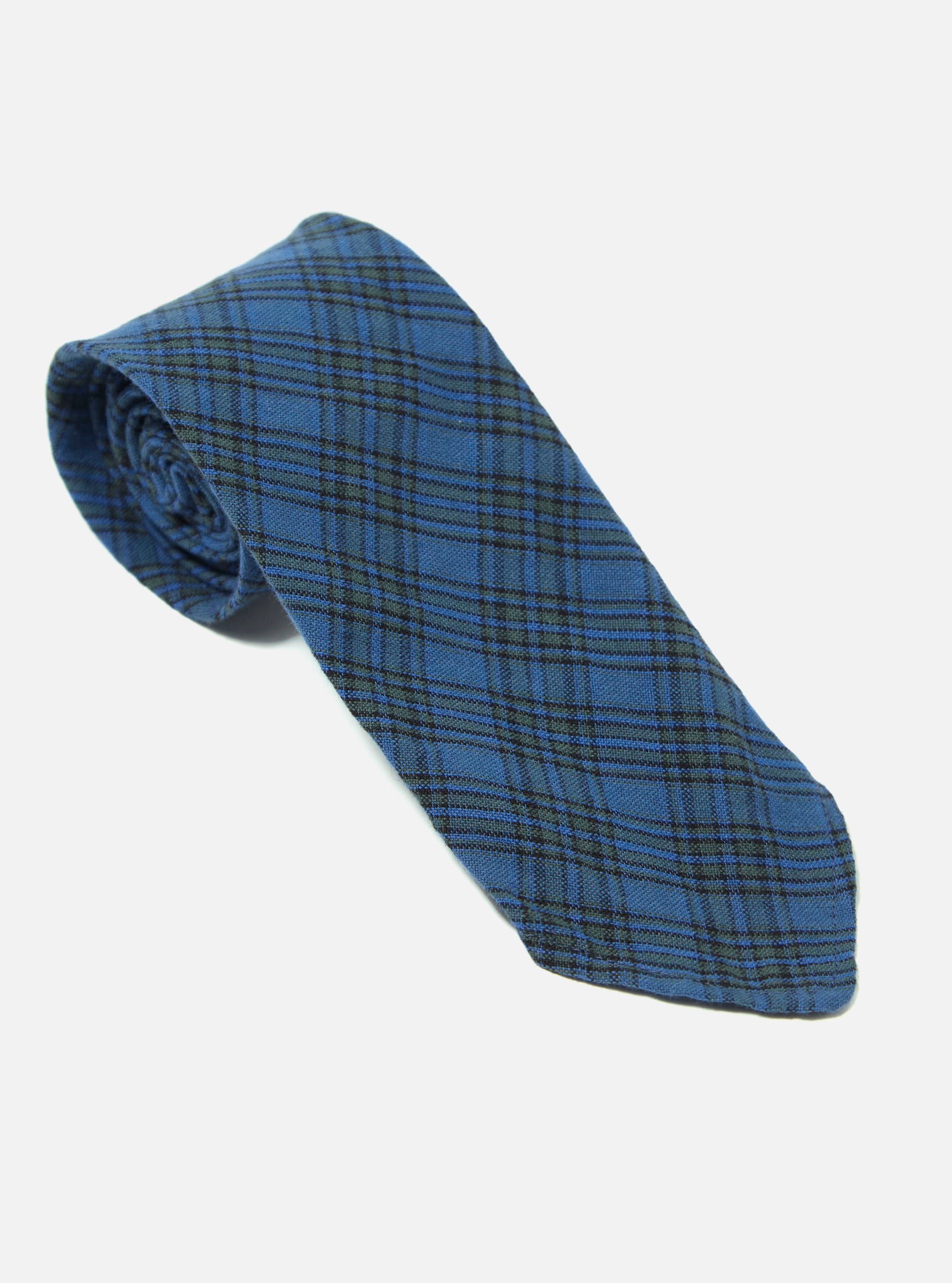 Navy Picnic Plaid Tie