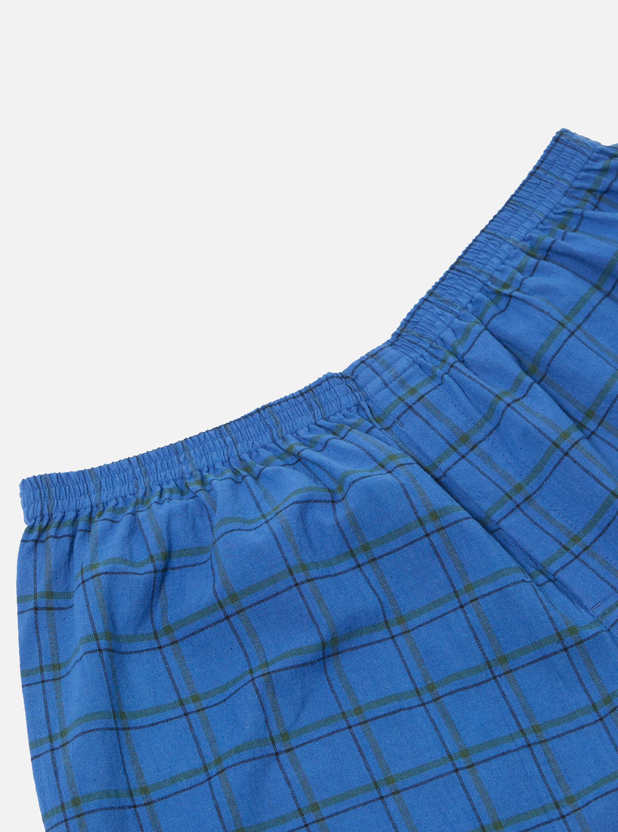 Navy PJ Plaid Boxer Short