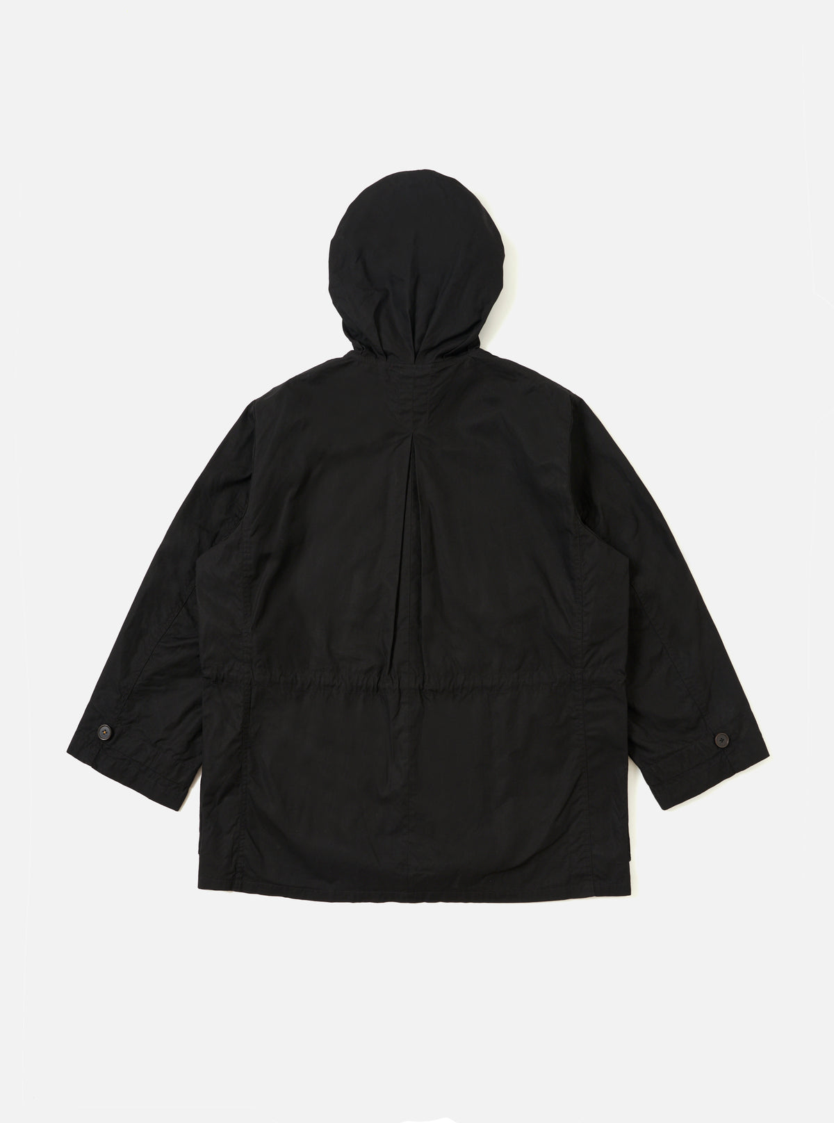 Black Scottish Wax Cotton Boston Parka