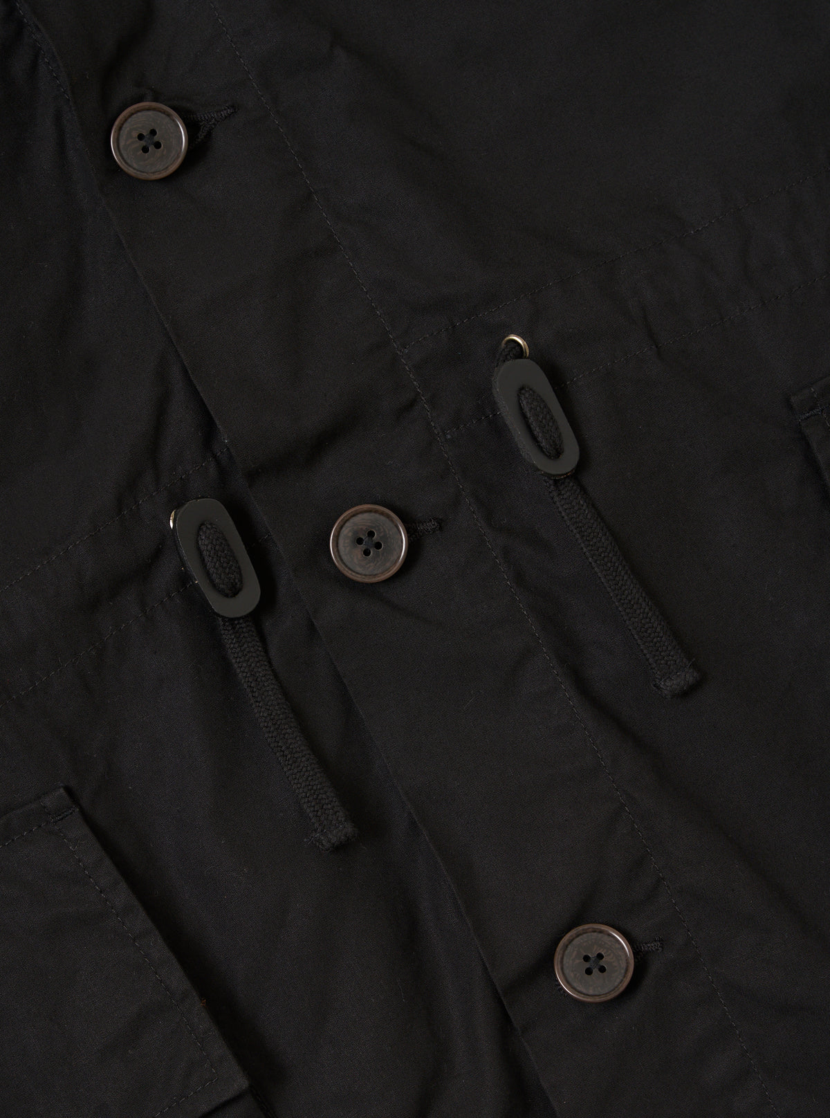 Black Scottish Wax Cotton Boston Parka