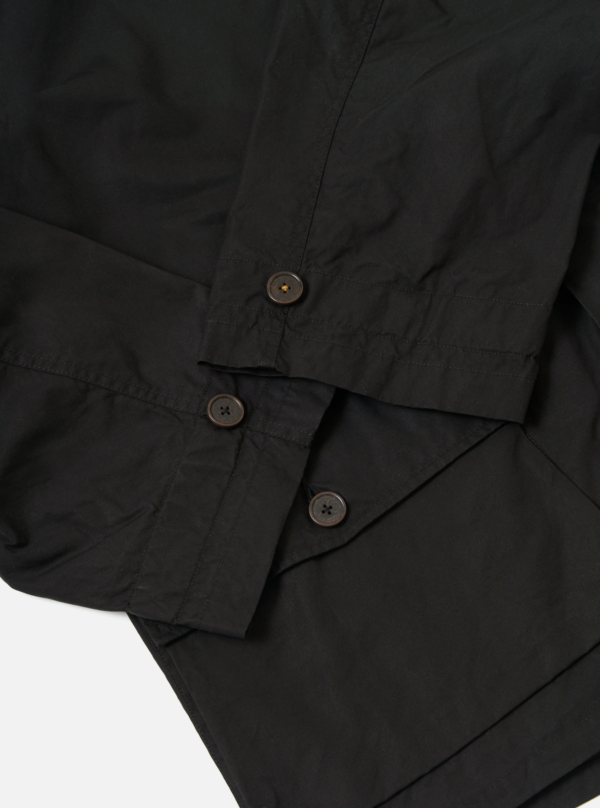 Black Scottish Wax Cotton Boston Parka