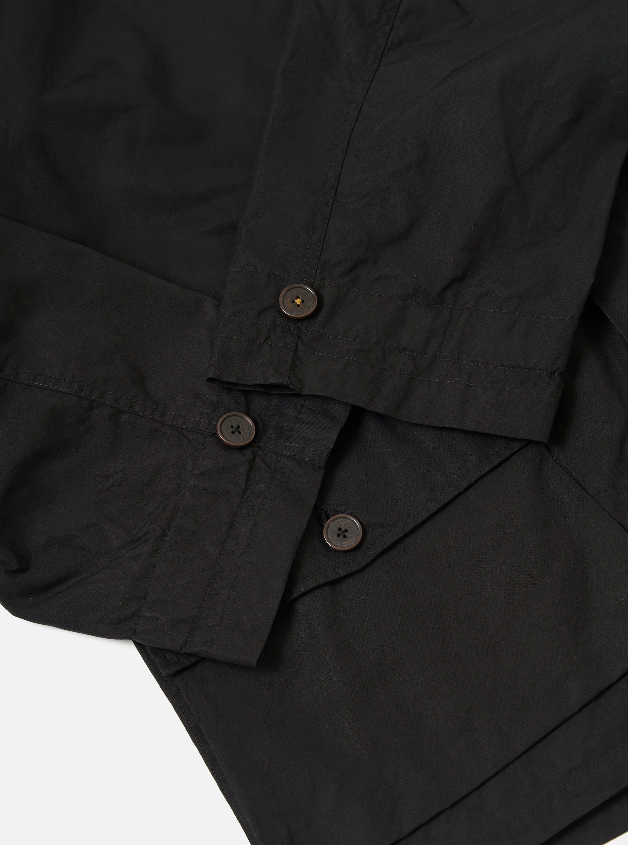 Black Scottish Wax Cotton Boston Parka