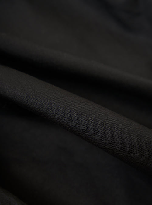 Black Scottish Wax Cotton Boston Parka