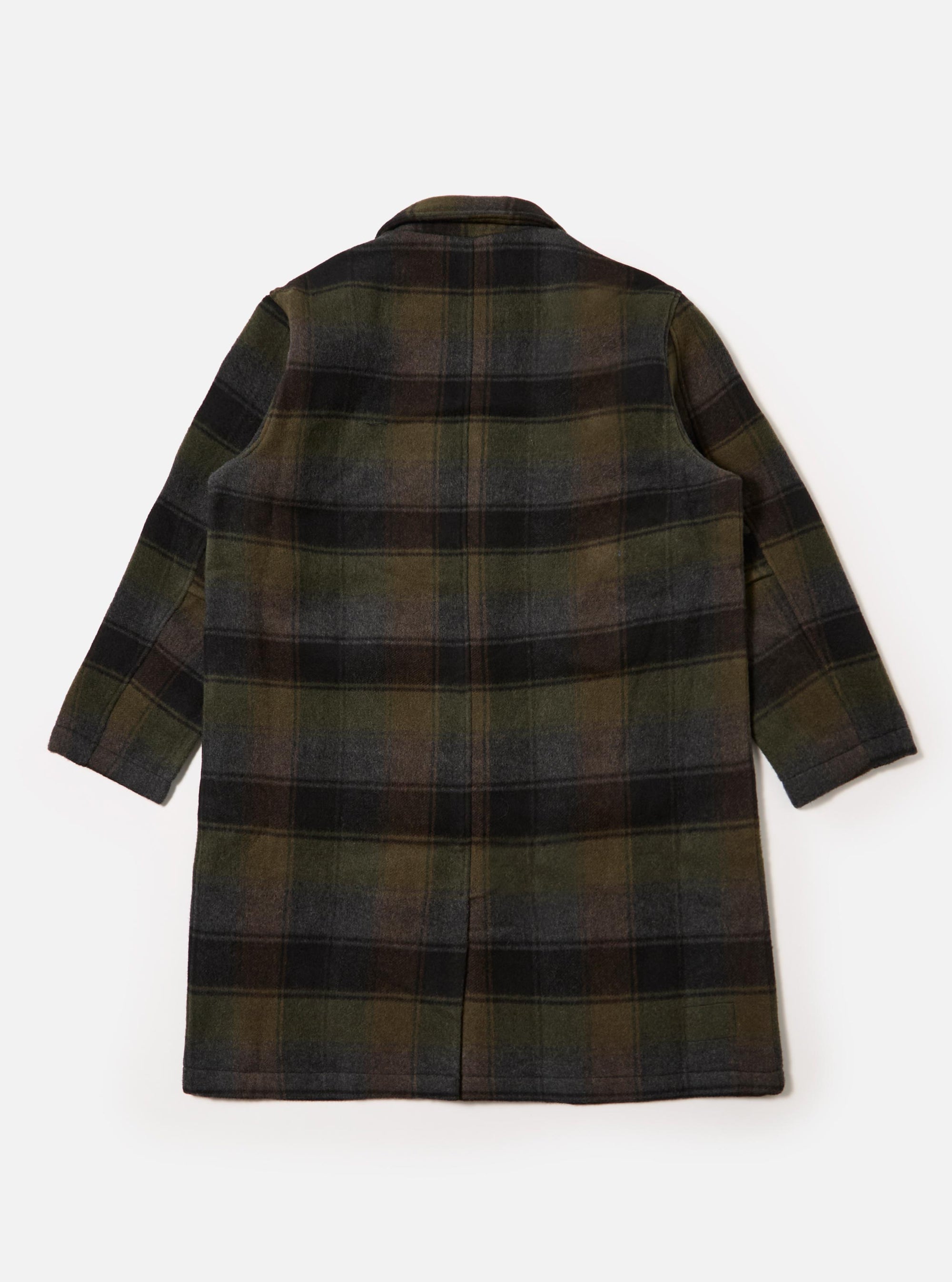Black/Brown Berlin Wool Check Account Coat