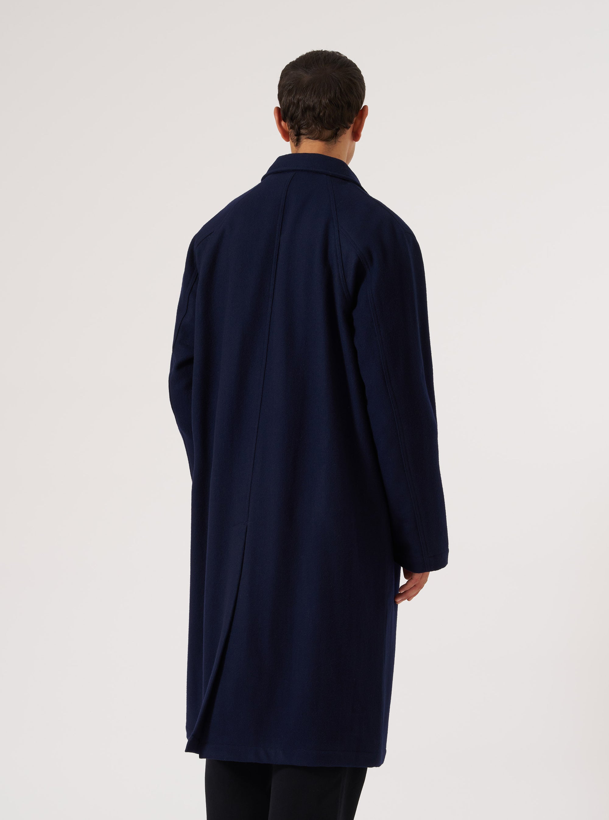 Navy Mowbray Mac Coat