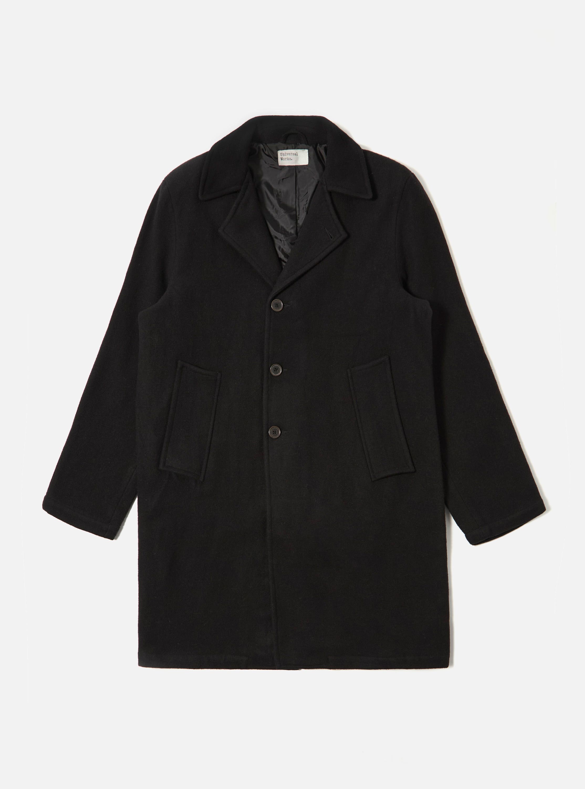 Men's Black Mowbray Manhatten Coat – Universal Works