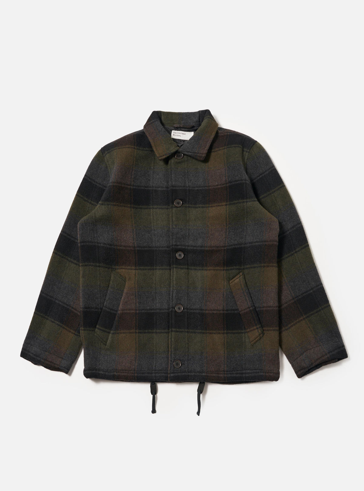 Black/Brown Berlin Wool Check Wayfarer Jacket