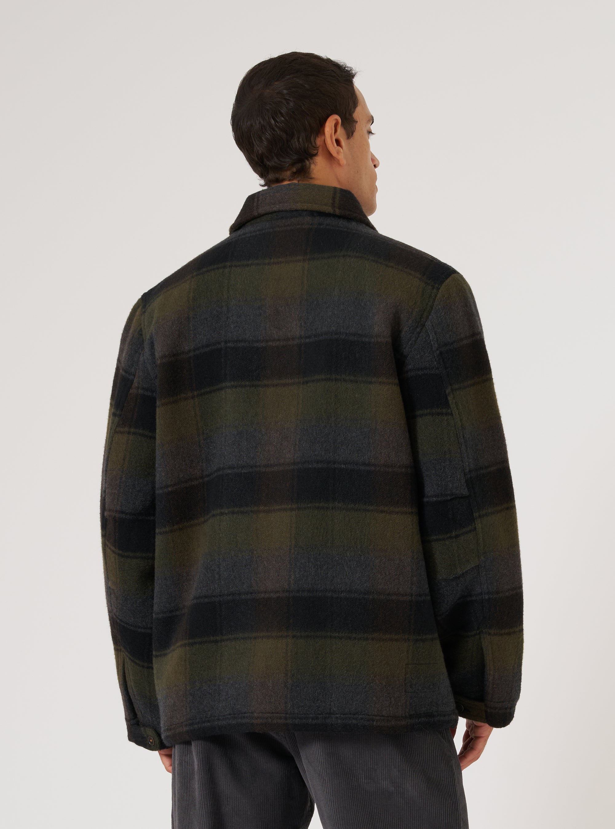 Black/Brown Berlin Wool Check Wayfarer Jacket