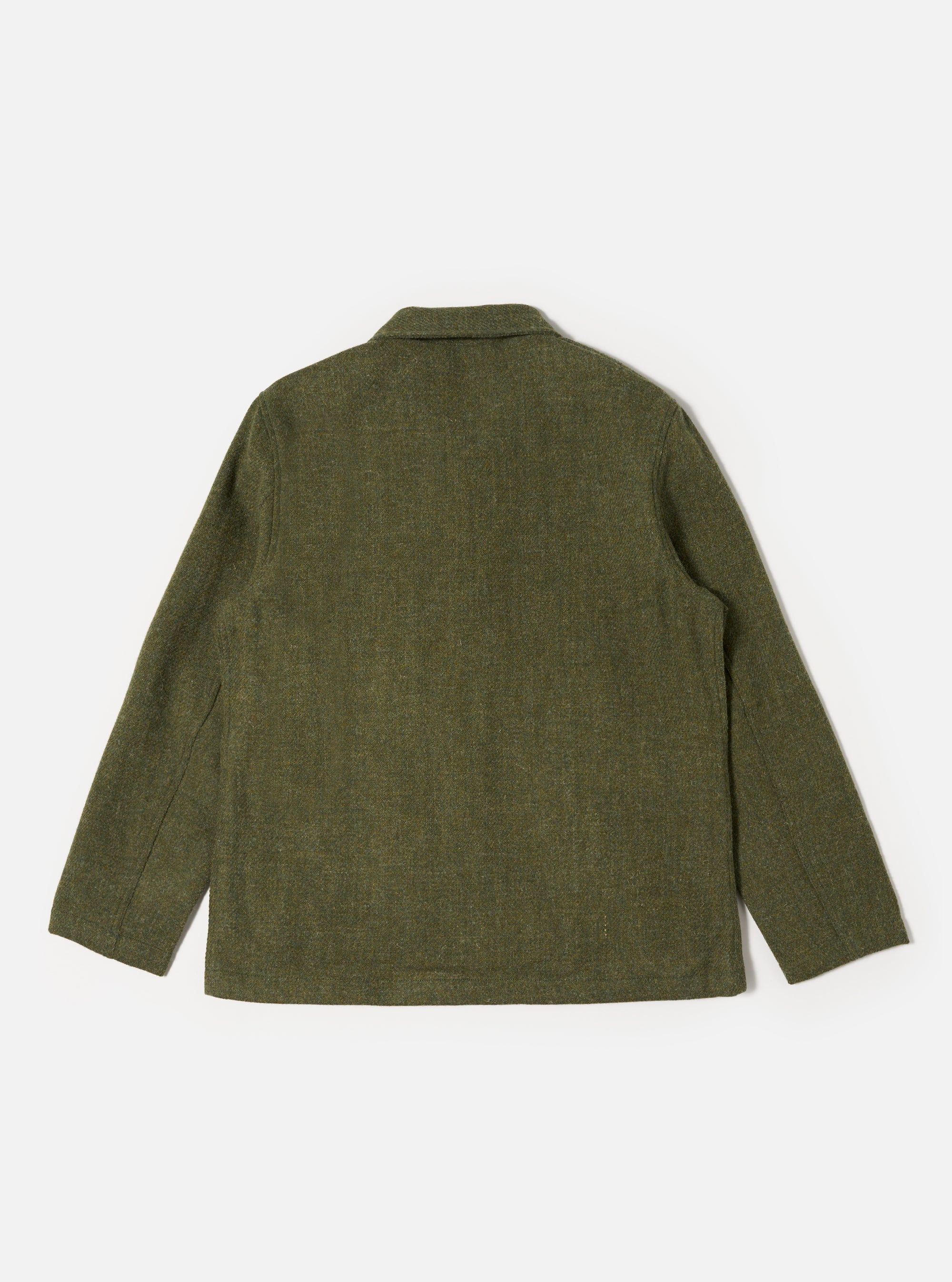 Green Harris Tweed Plaid Bakers Jacket