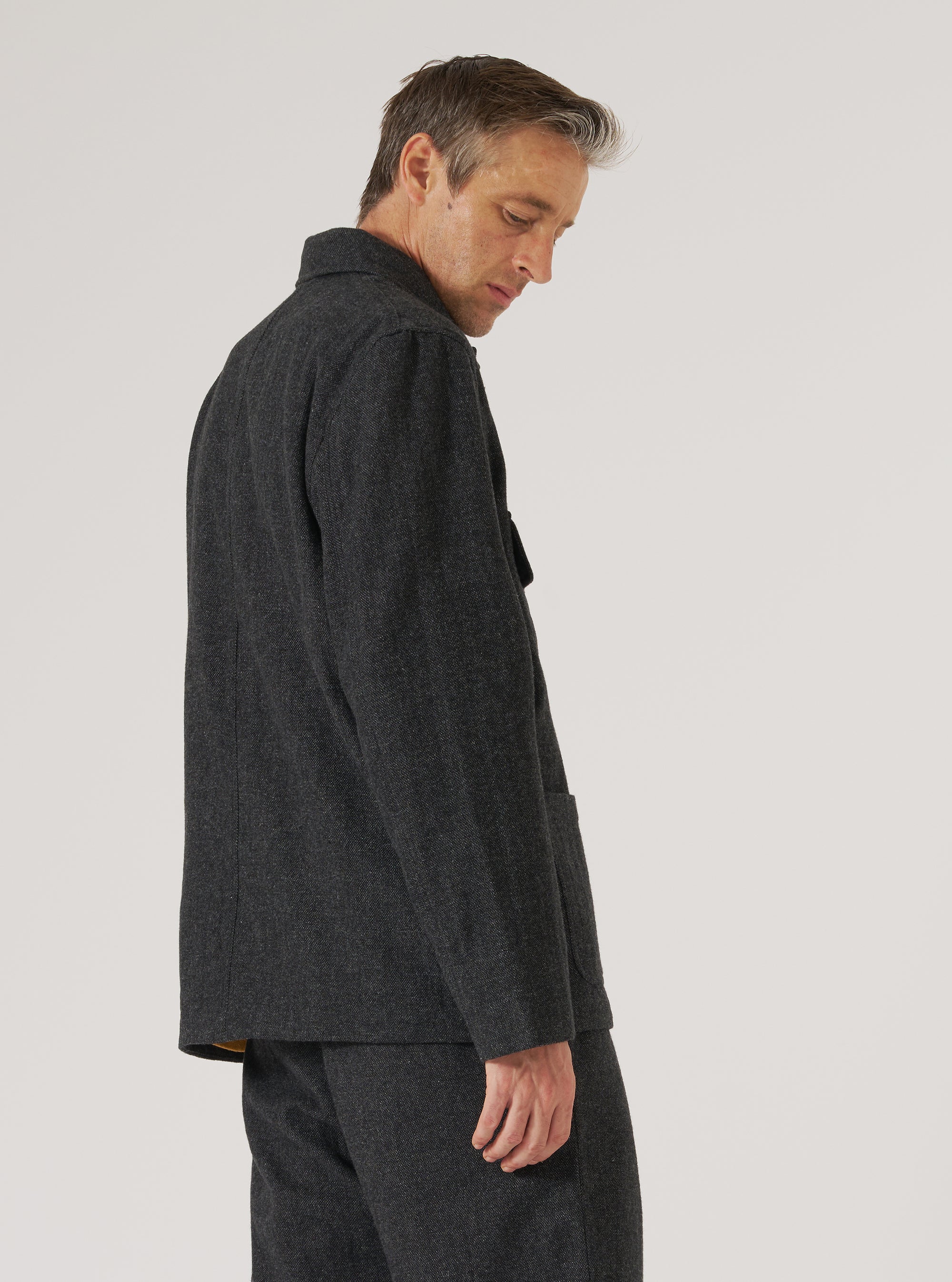 Grey Anders Wool Upcycled Merchant Jacket