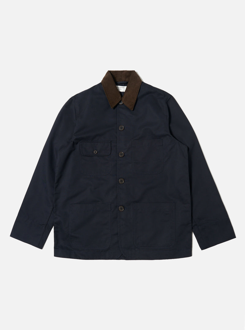 Navy Brushed Polytech Merchant Jacket