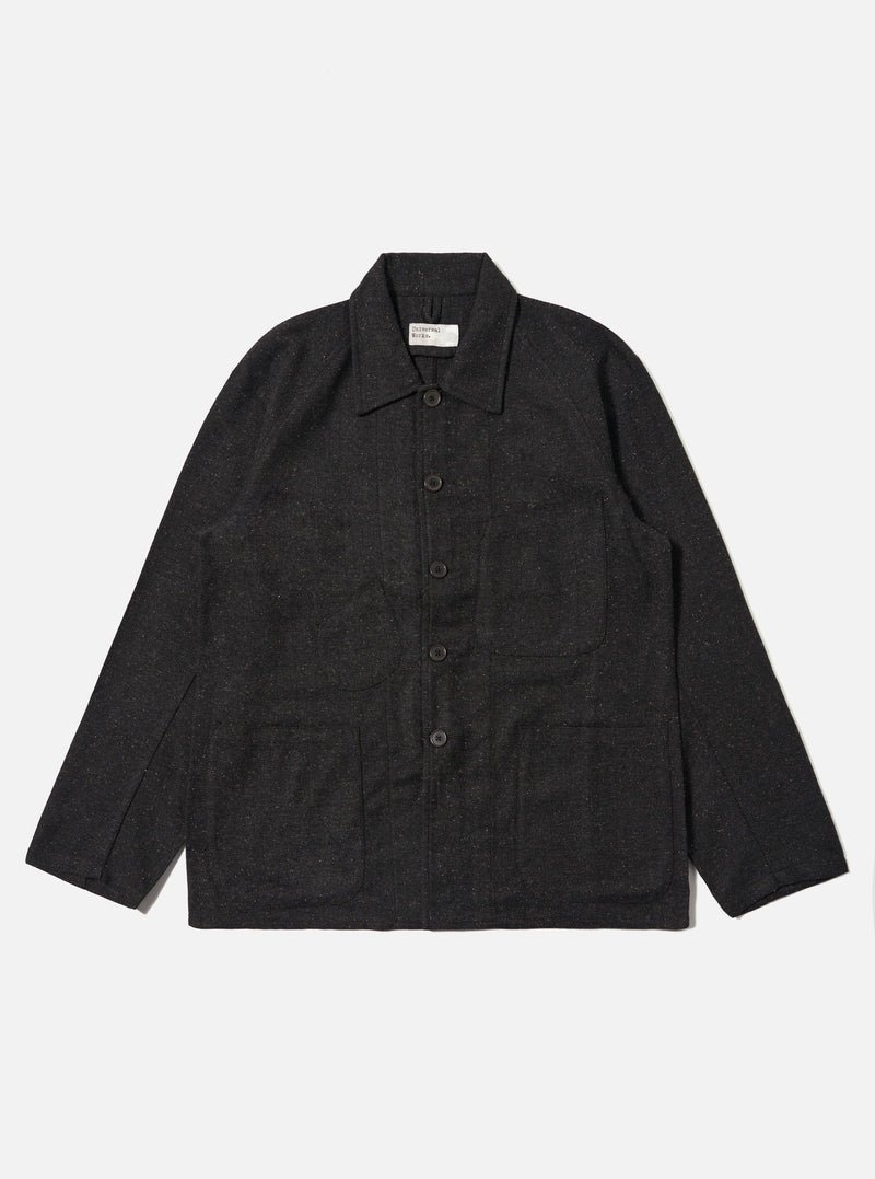 Black Salt N Pepper Tweed Station Jacket