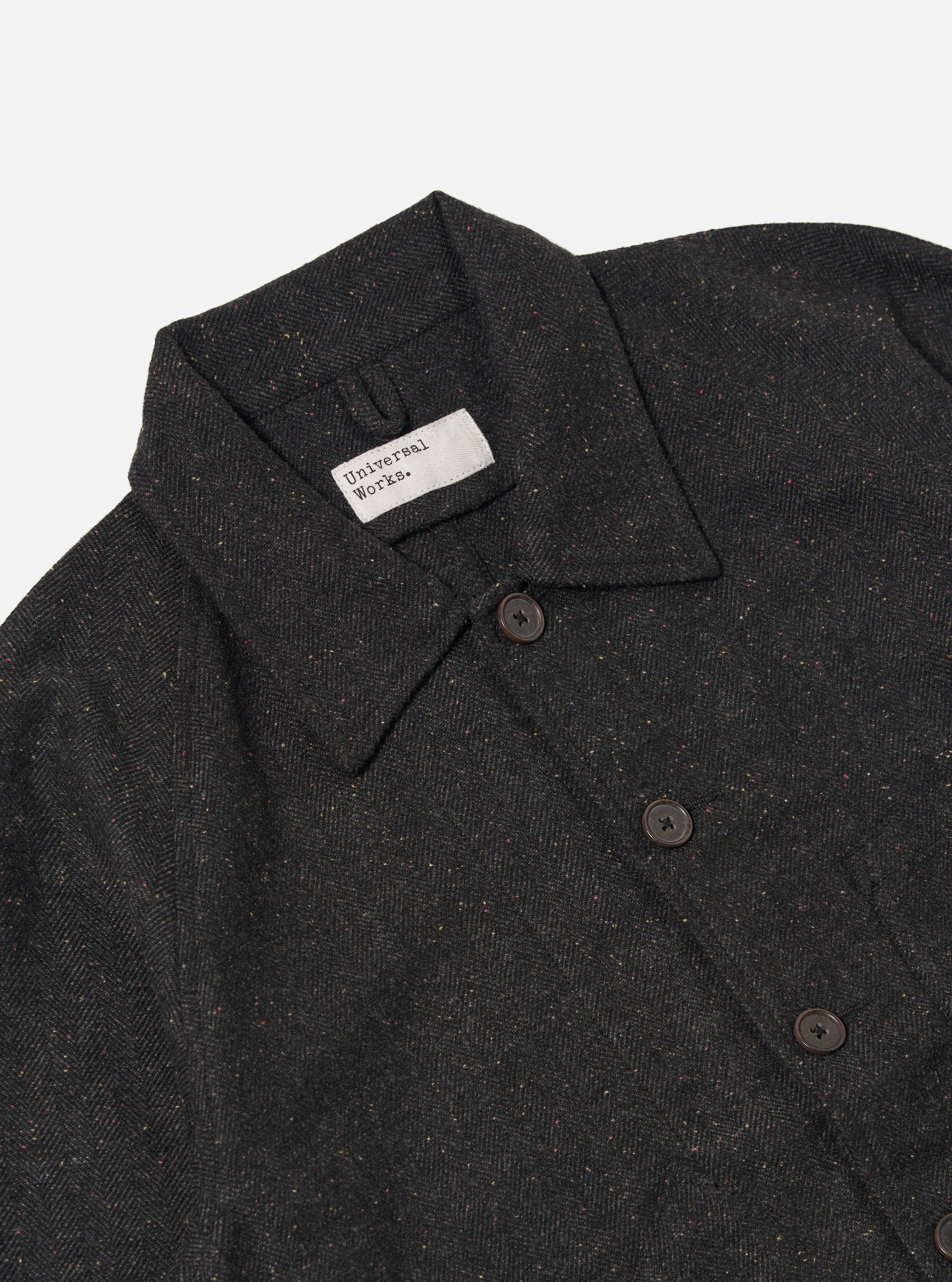 Black Salt N Pepper Tweed Station Jacket