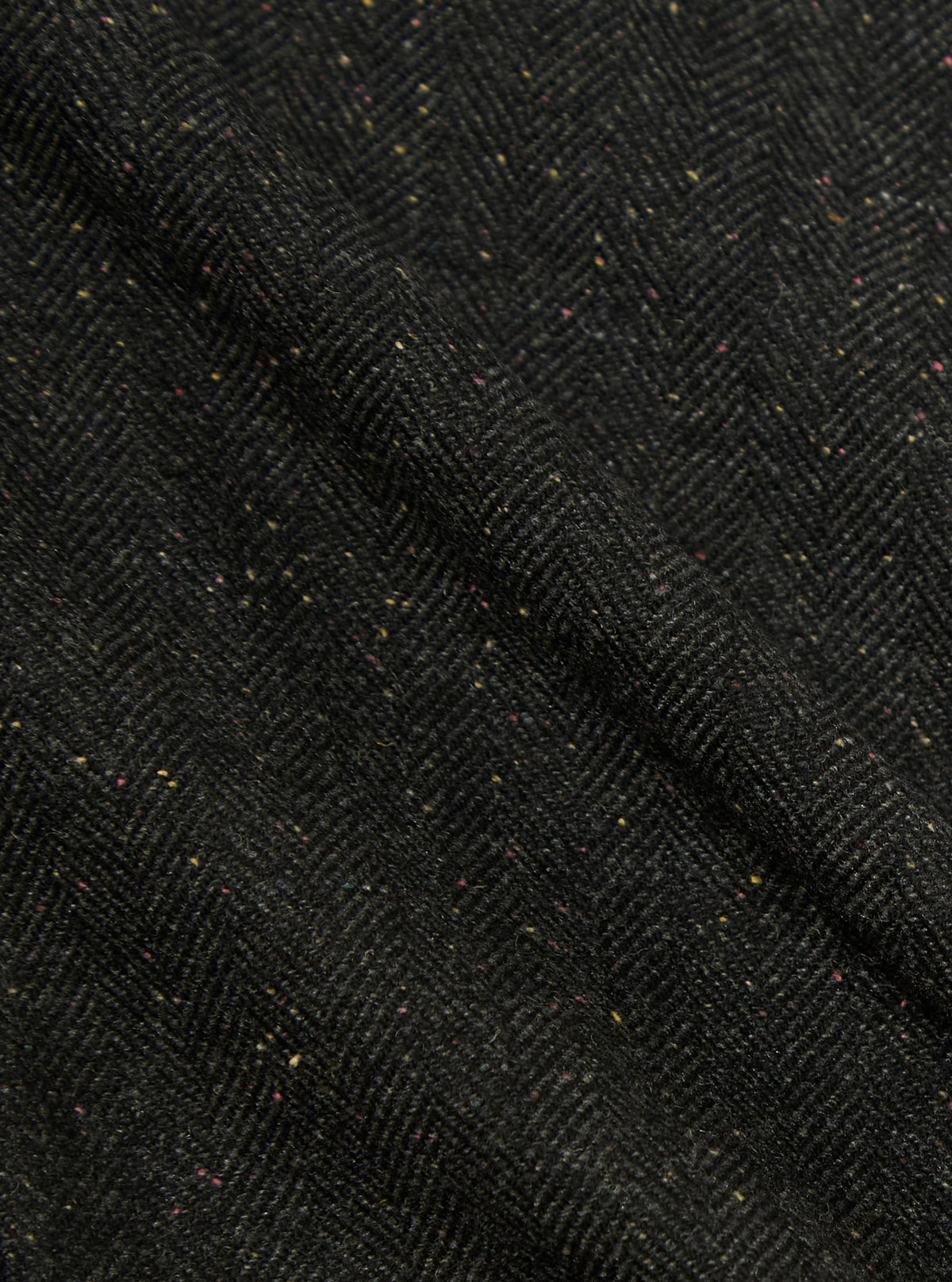Black Salt N Pepper Tweed Three Button Jacket