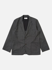 Charcoal Travel Suiting Two Button Jacket