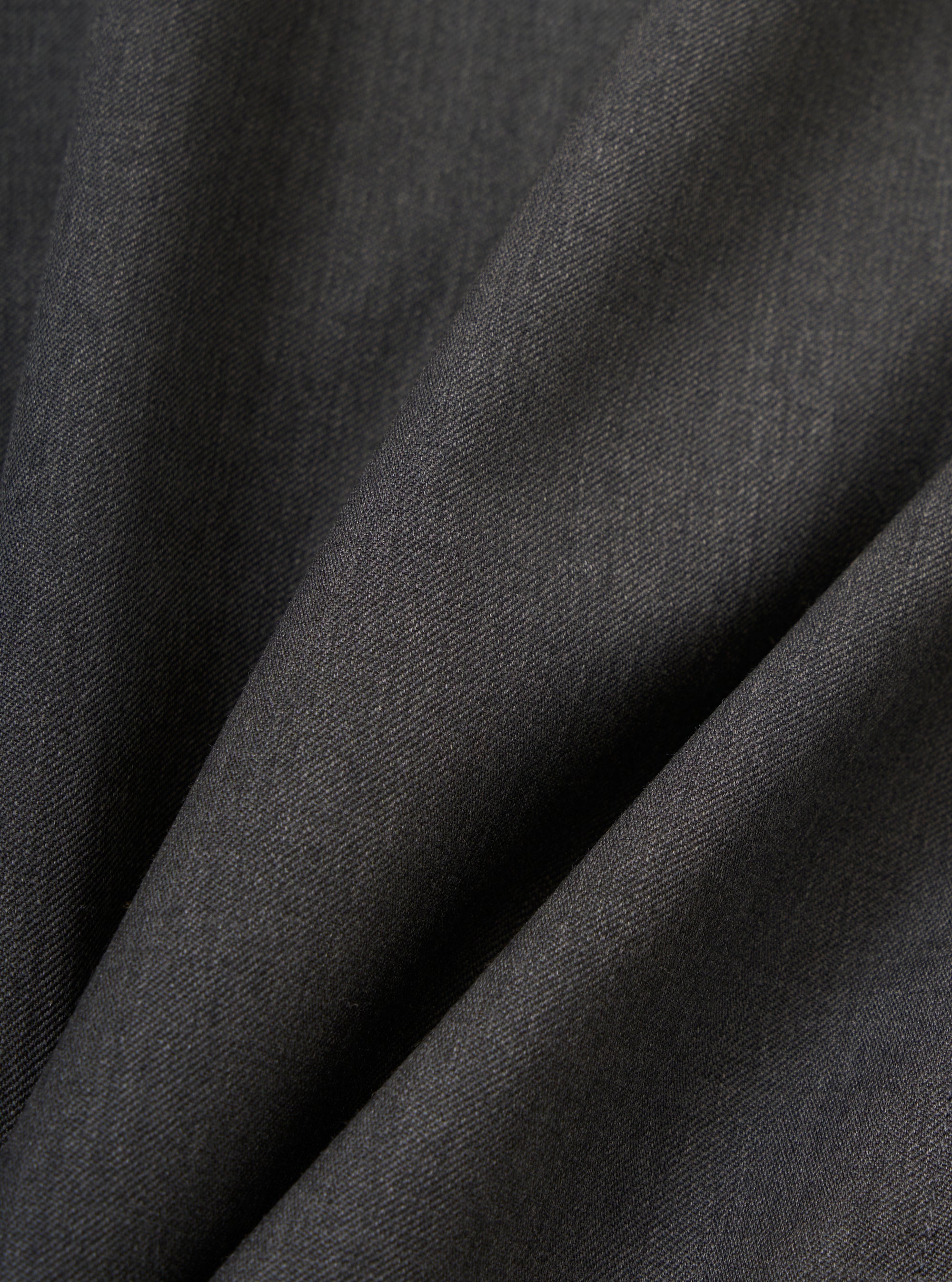 Charcoal Travel Suiting Two Button Jacket