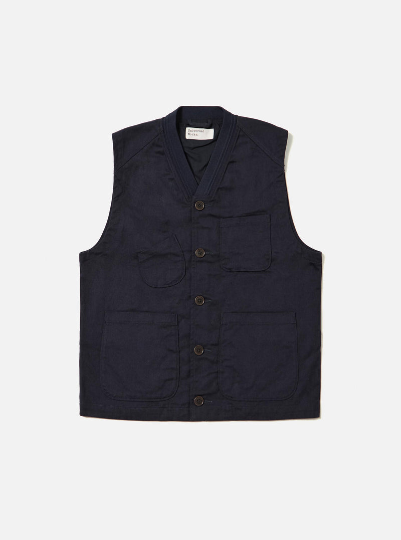 Navy Works Twill Station Waistcoat