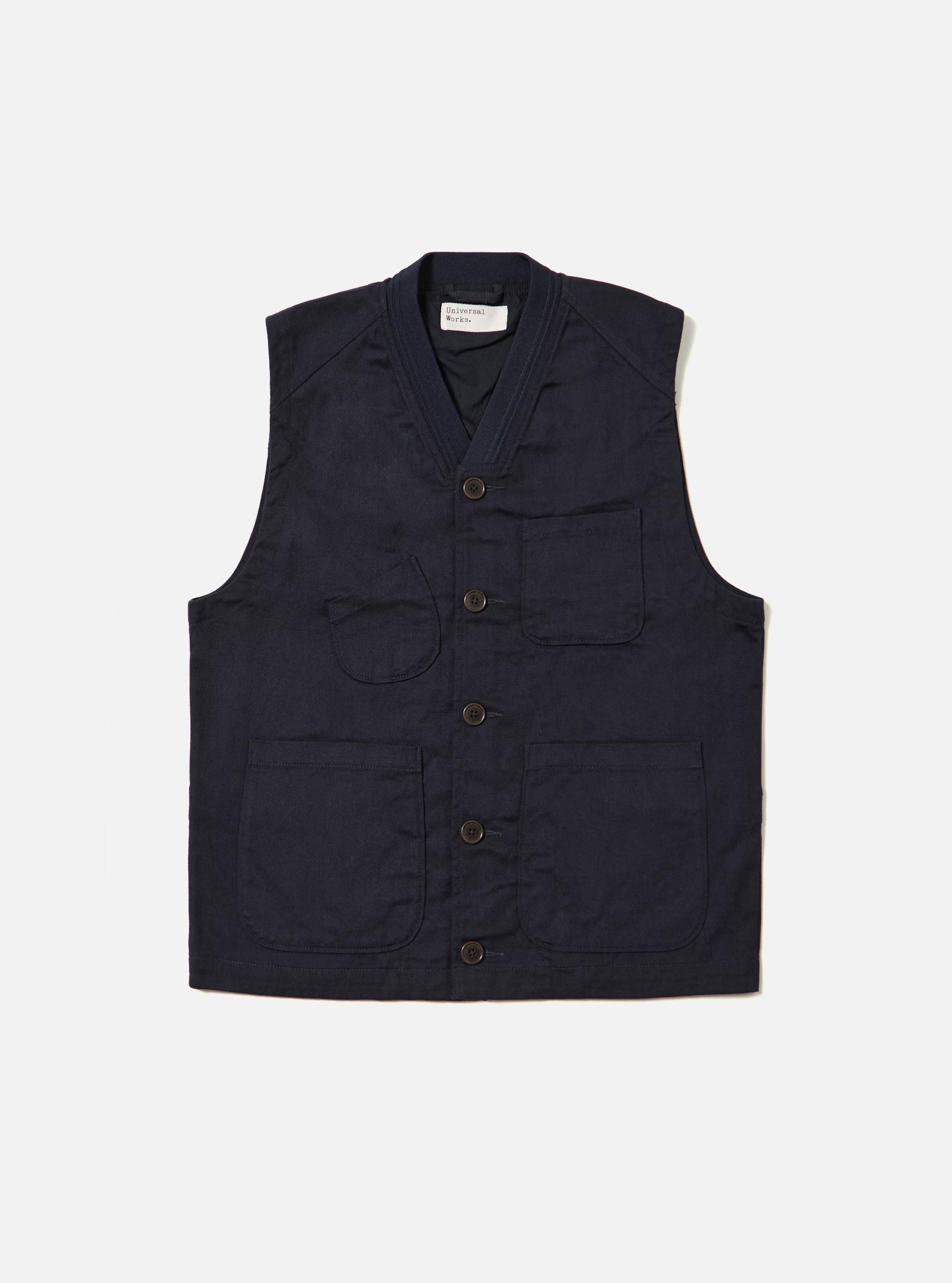Navy Works Twill Station Waistcoat