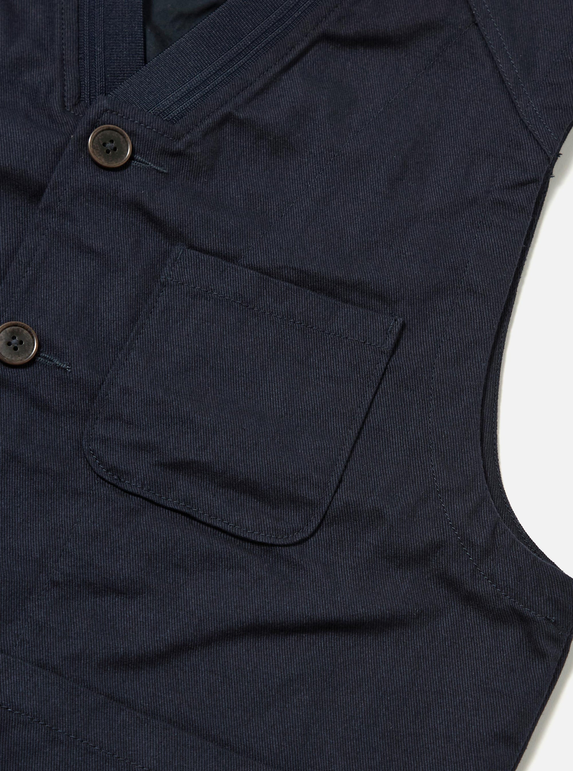 Navy Works Twill Station Waistcoat