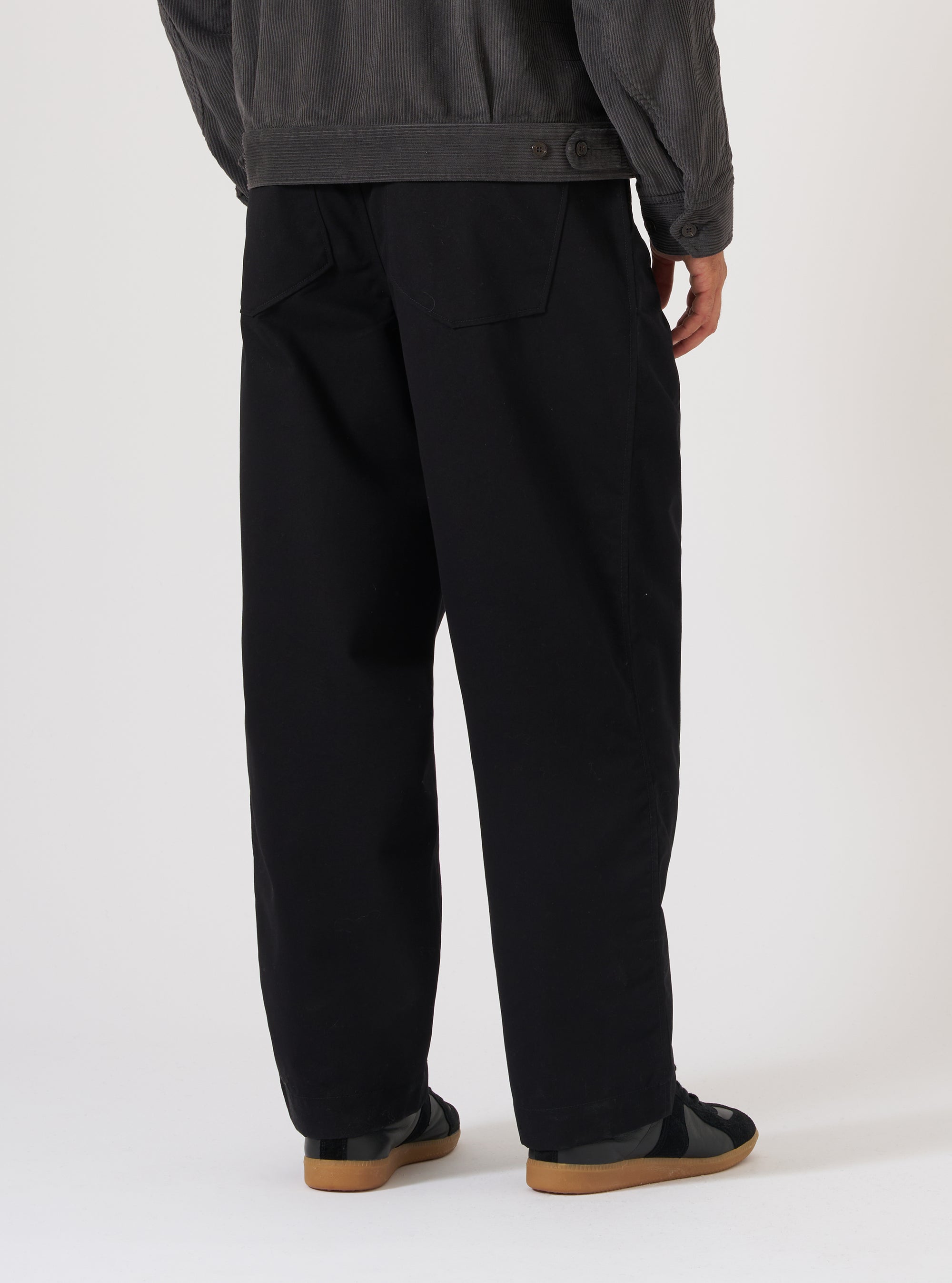 Black Brushed Polytech Duke Pant