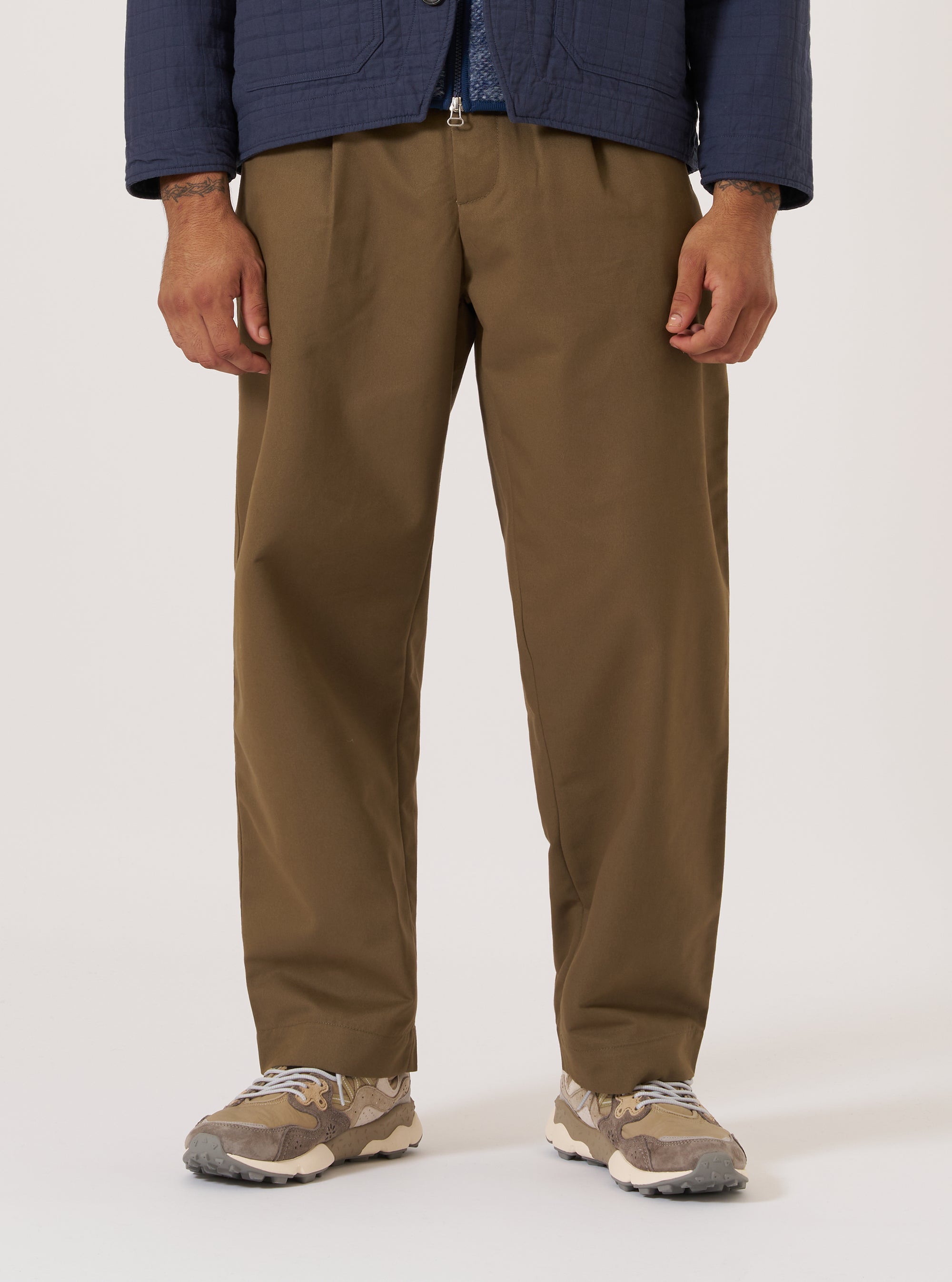 Khaki Brushed Polytech Duke Pant