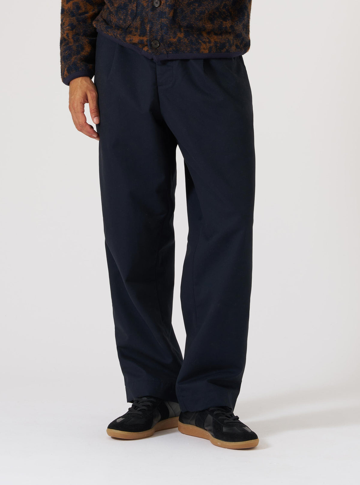Navy Brushed Polytech Duke Pant