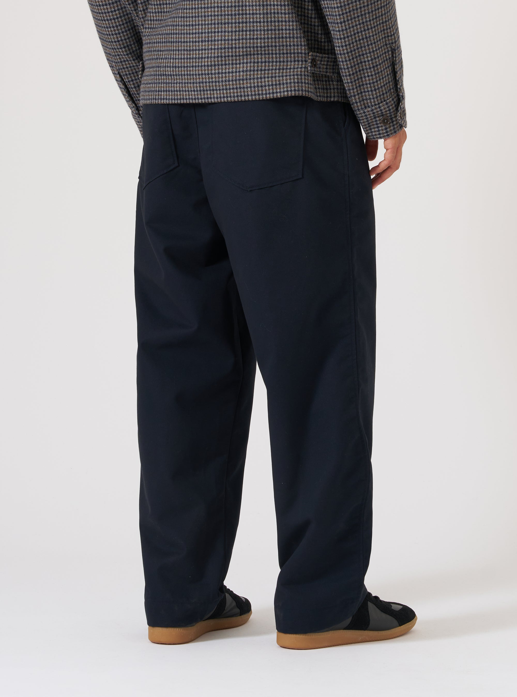 Navy Brushed Polytech Duke Pant