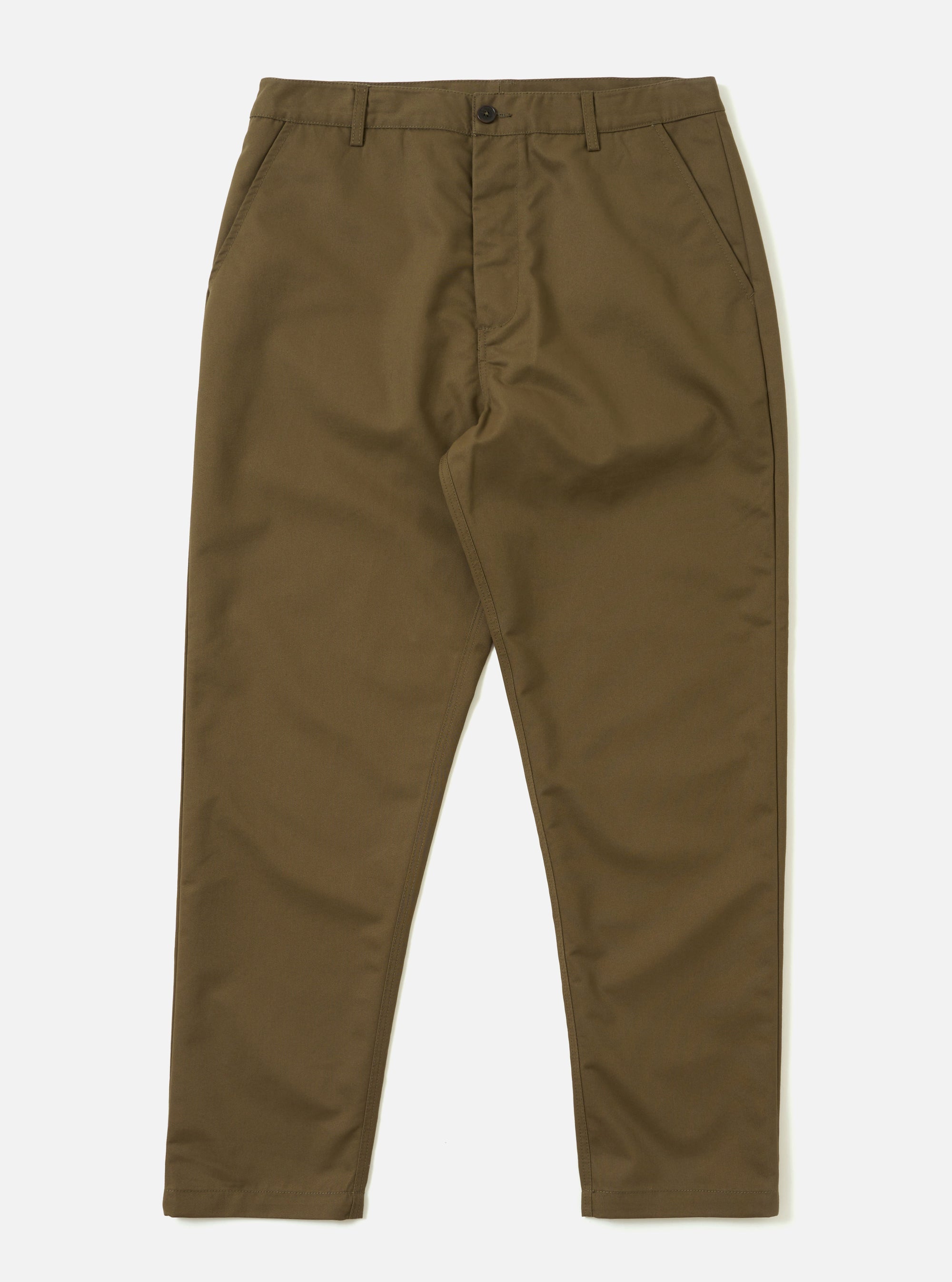 Khaki Brushed Polytech Military Chino