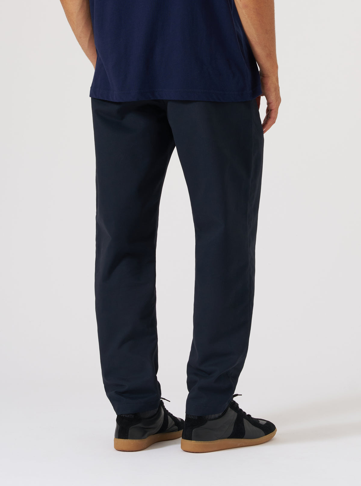Navy Brushed Polytech Military Chino