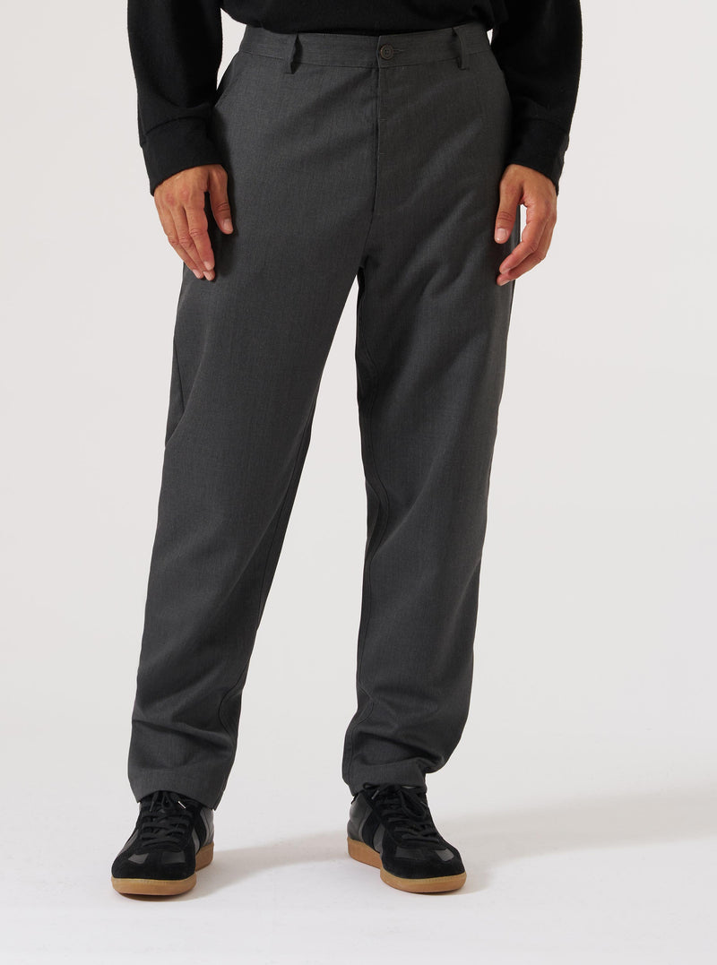 Charcoal Travel Suiting Military Chino