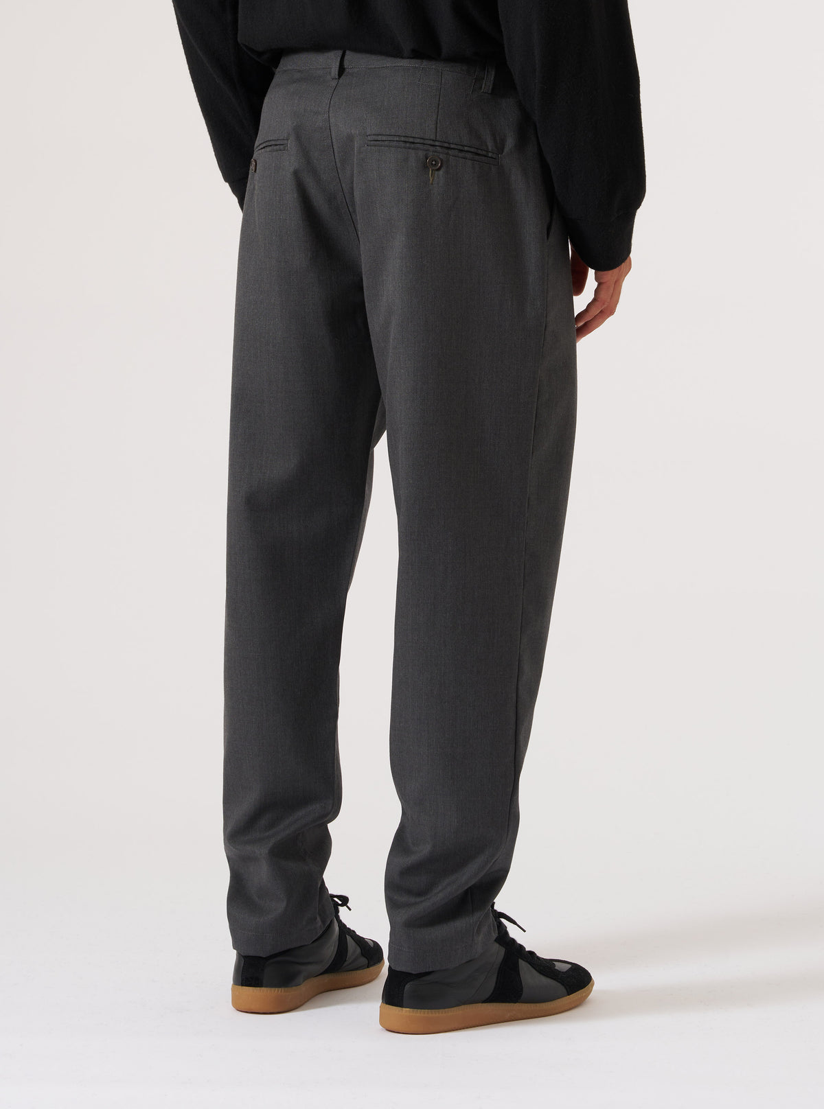 Charcoal Travel Suiting Military Chino