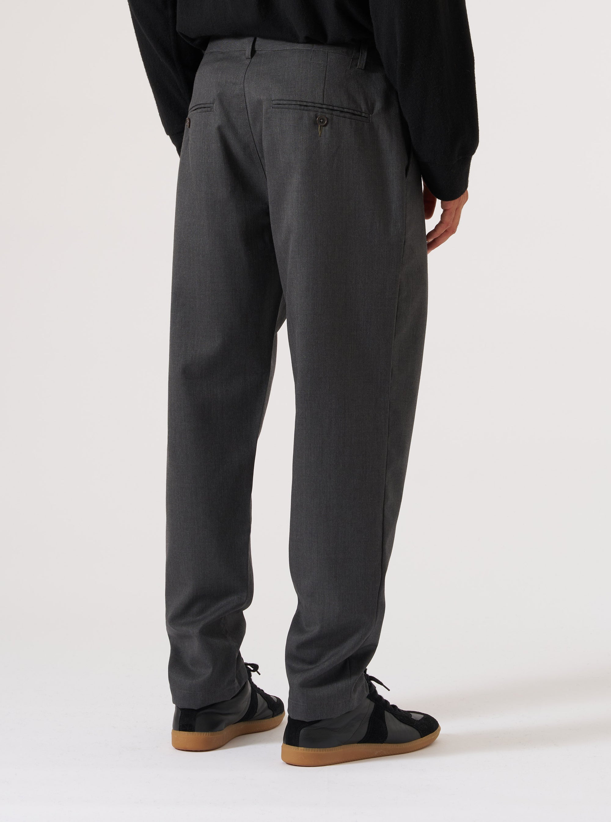 Charcoal Travel Suiting Military Chino