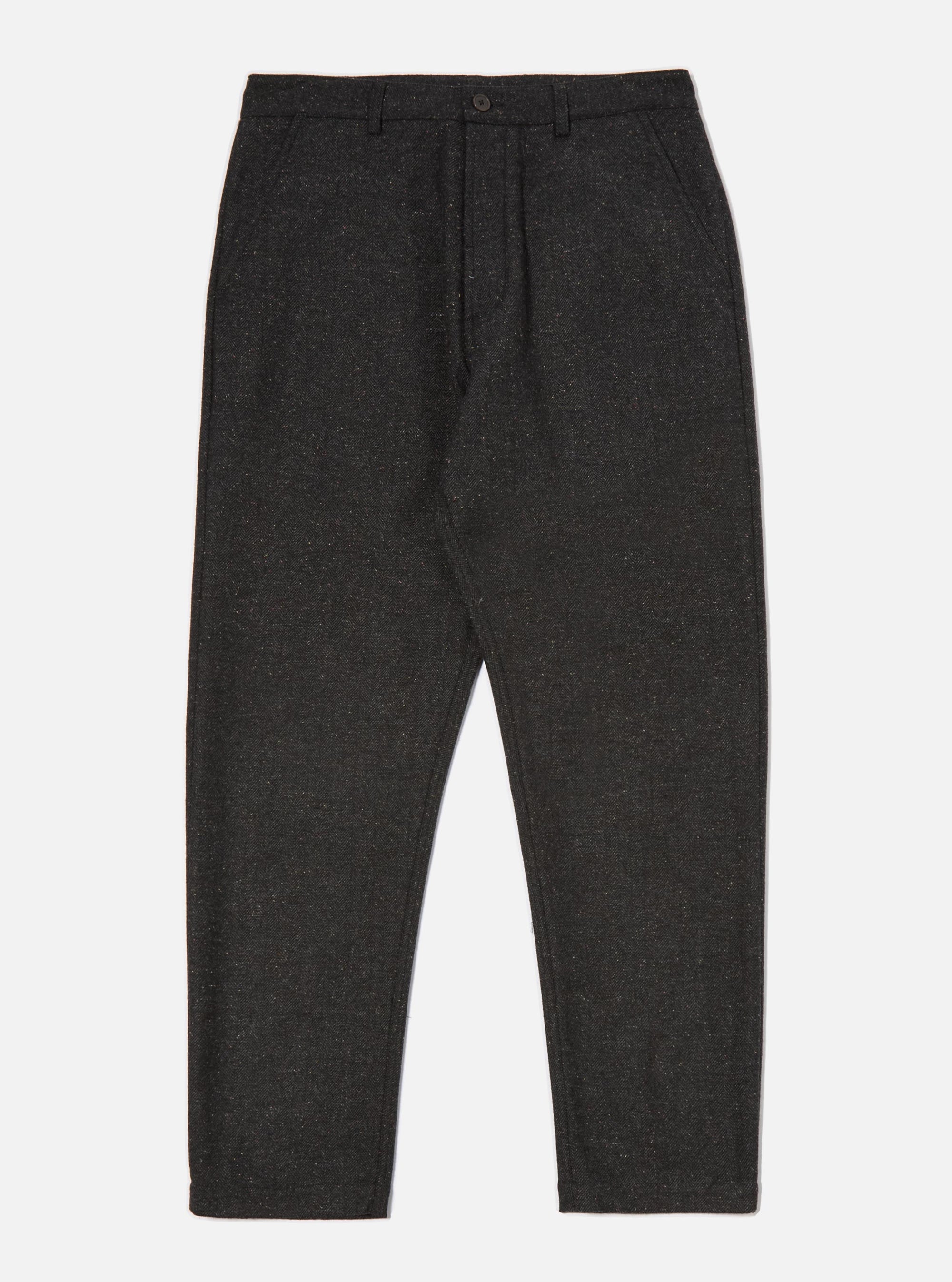 Black Salt N Pepper Tweed Military Chino