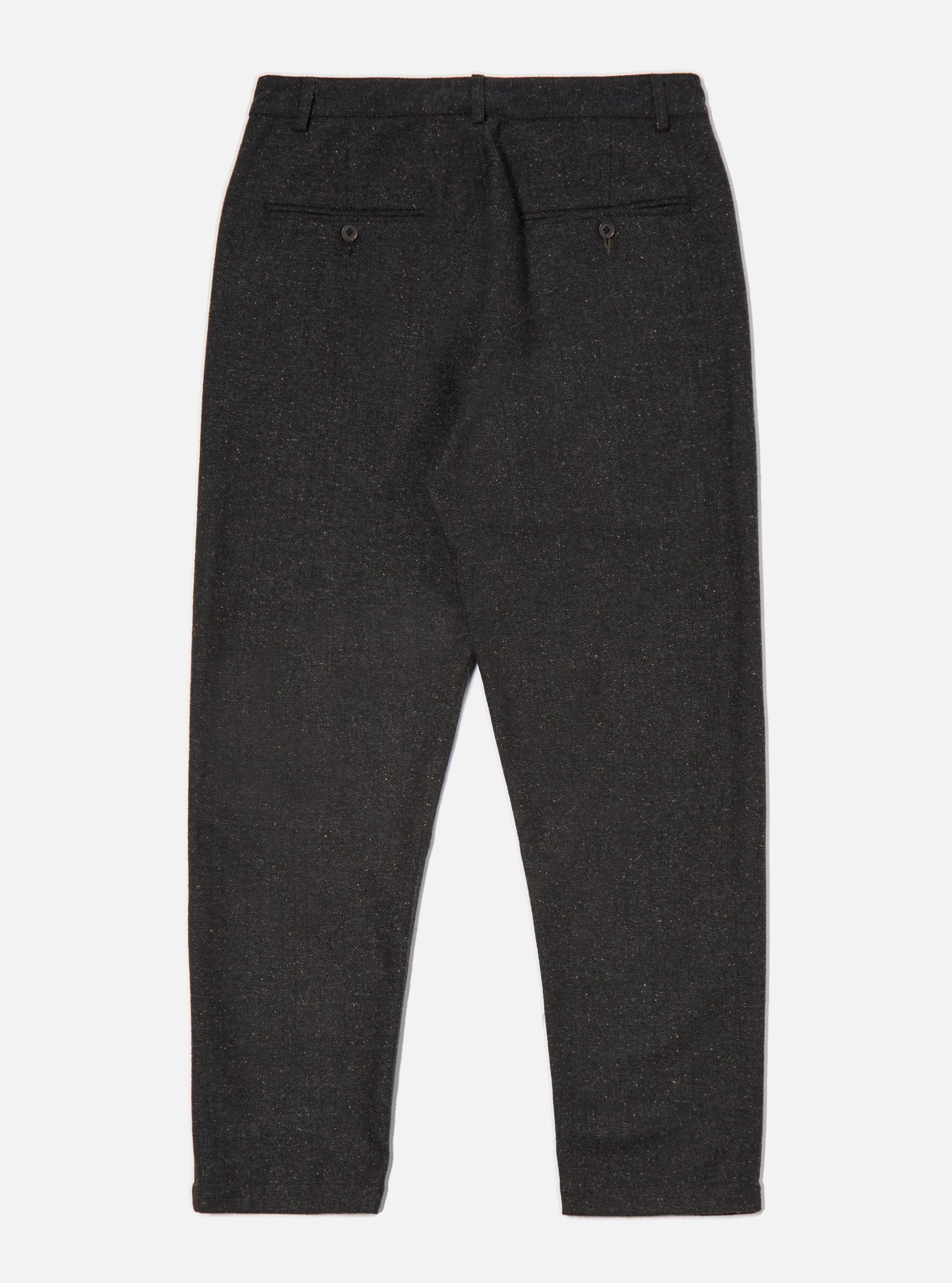 Black Salt N Pepper Tweed Military Chino