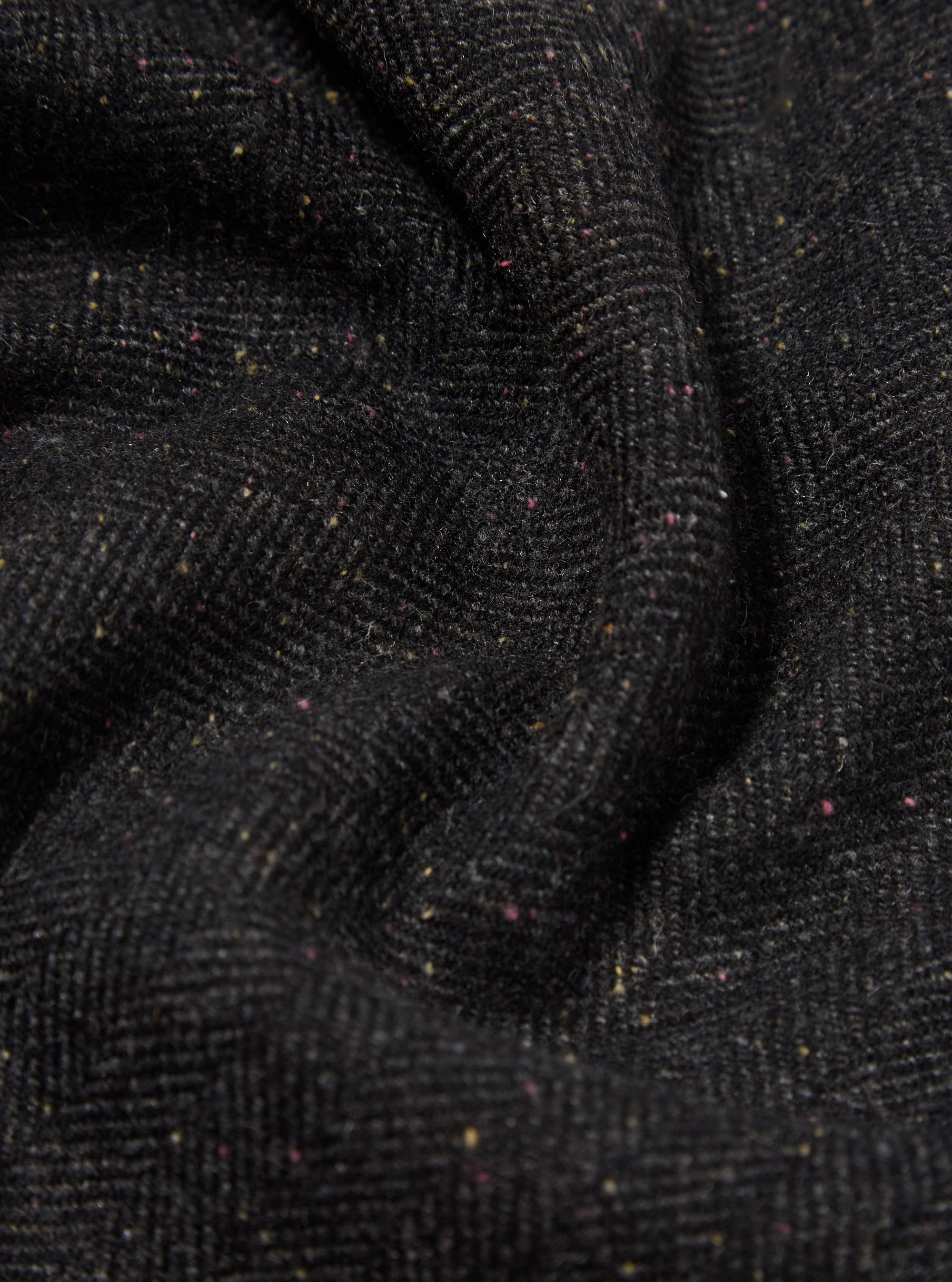 Black Salt N Pepper Tweed Military Chino