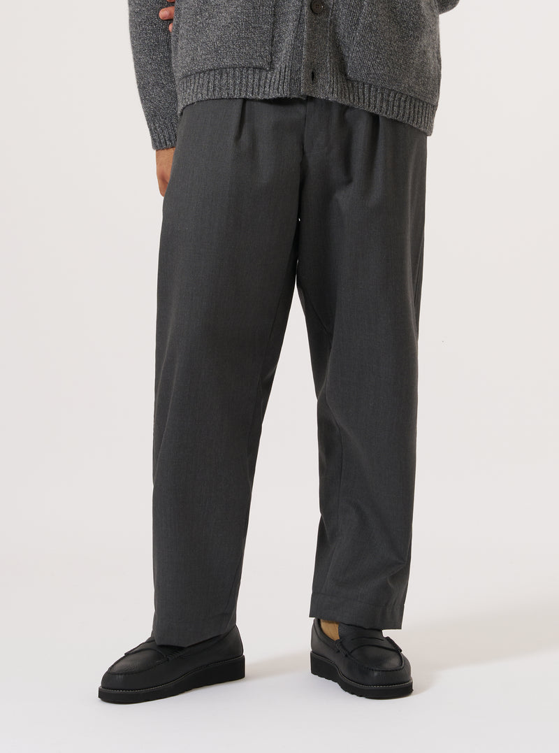 Charcoal Travel Suiting Oxford Pant