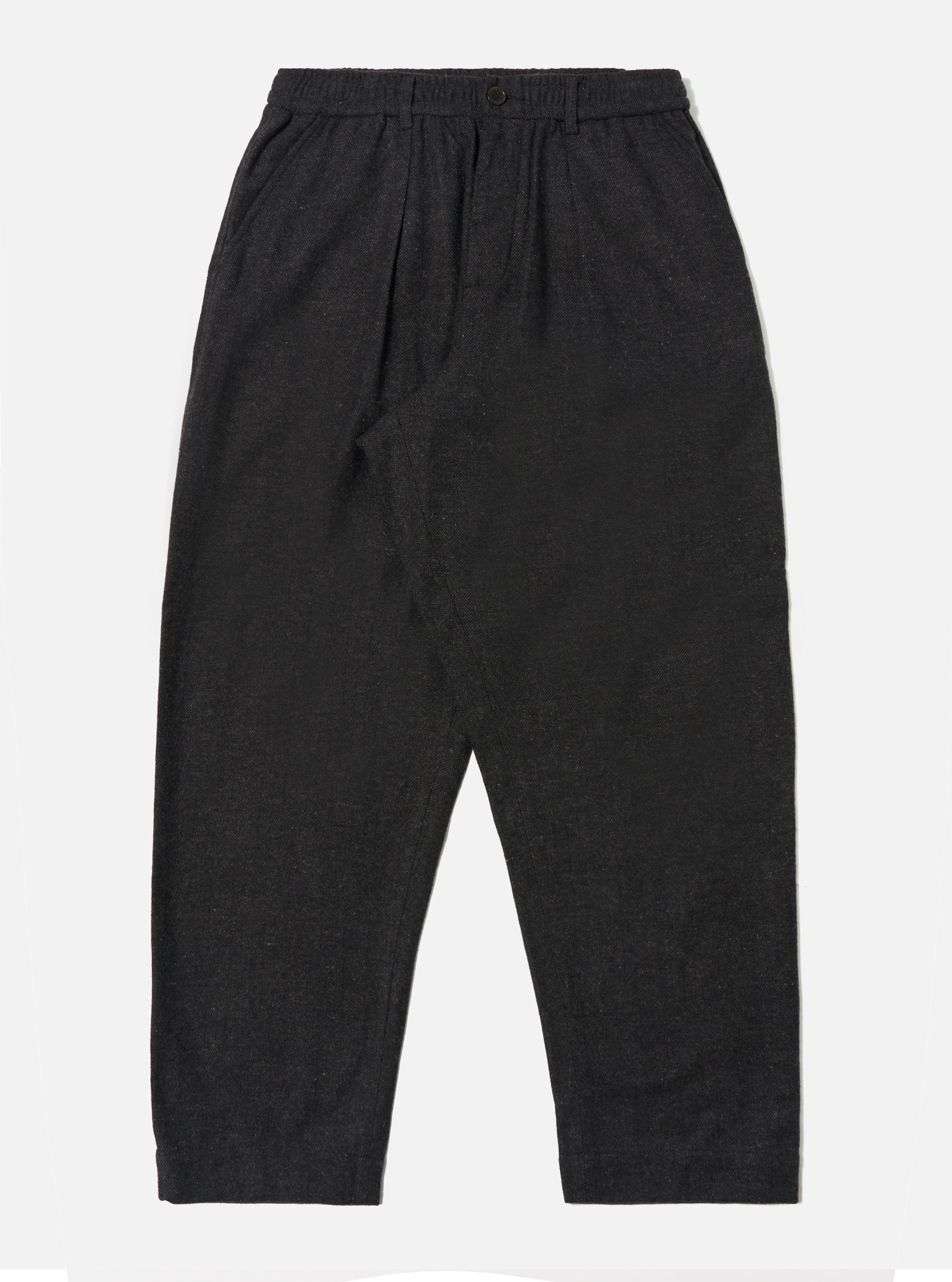 Black Salt N Pepper Tweed Oxford Pant