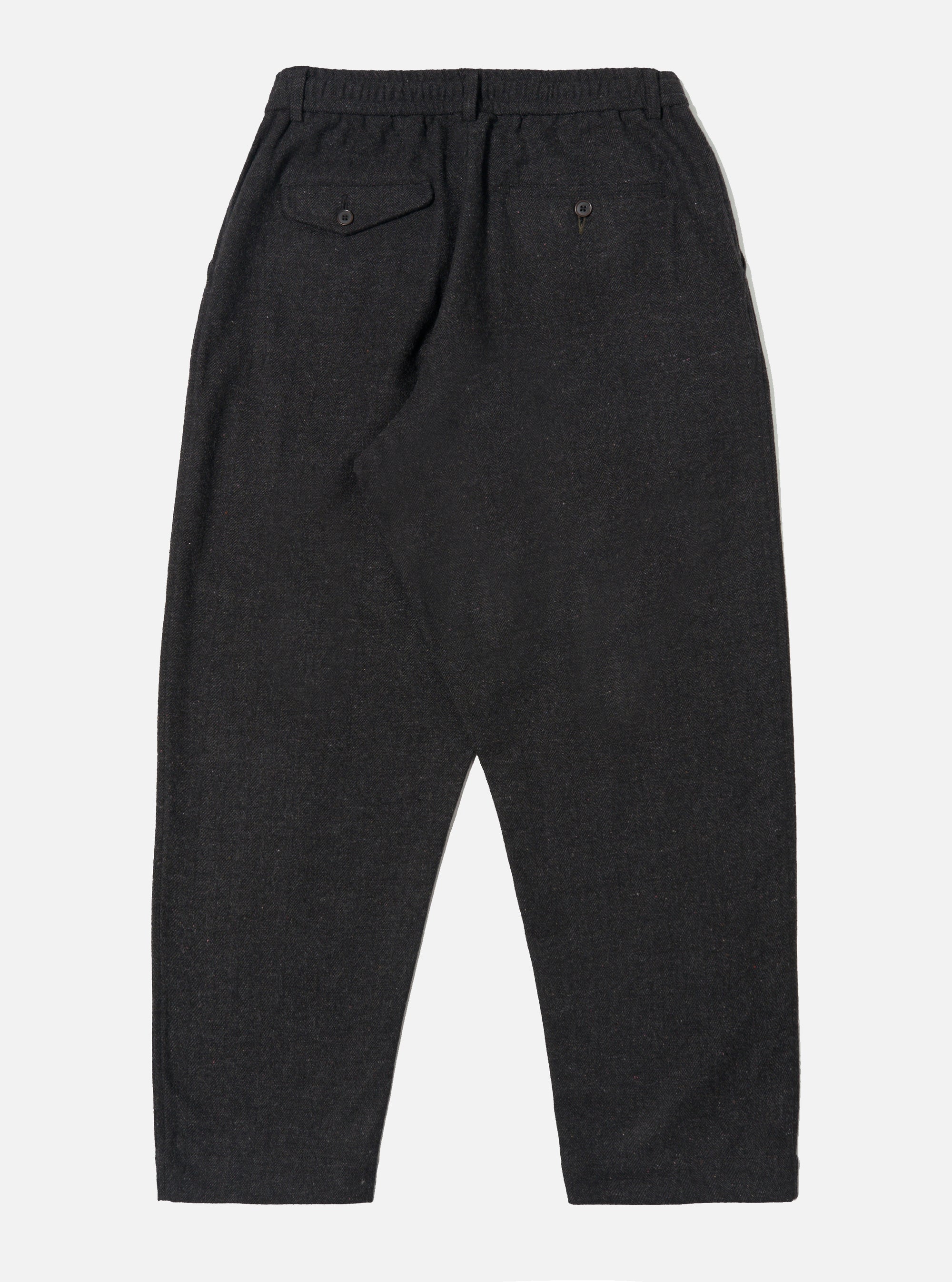 Black Salt N Pepper Tweed Oxford Pant