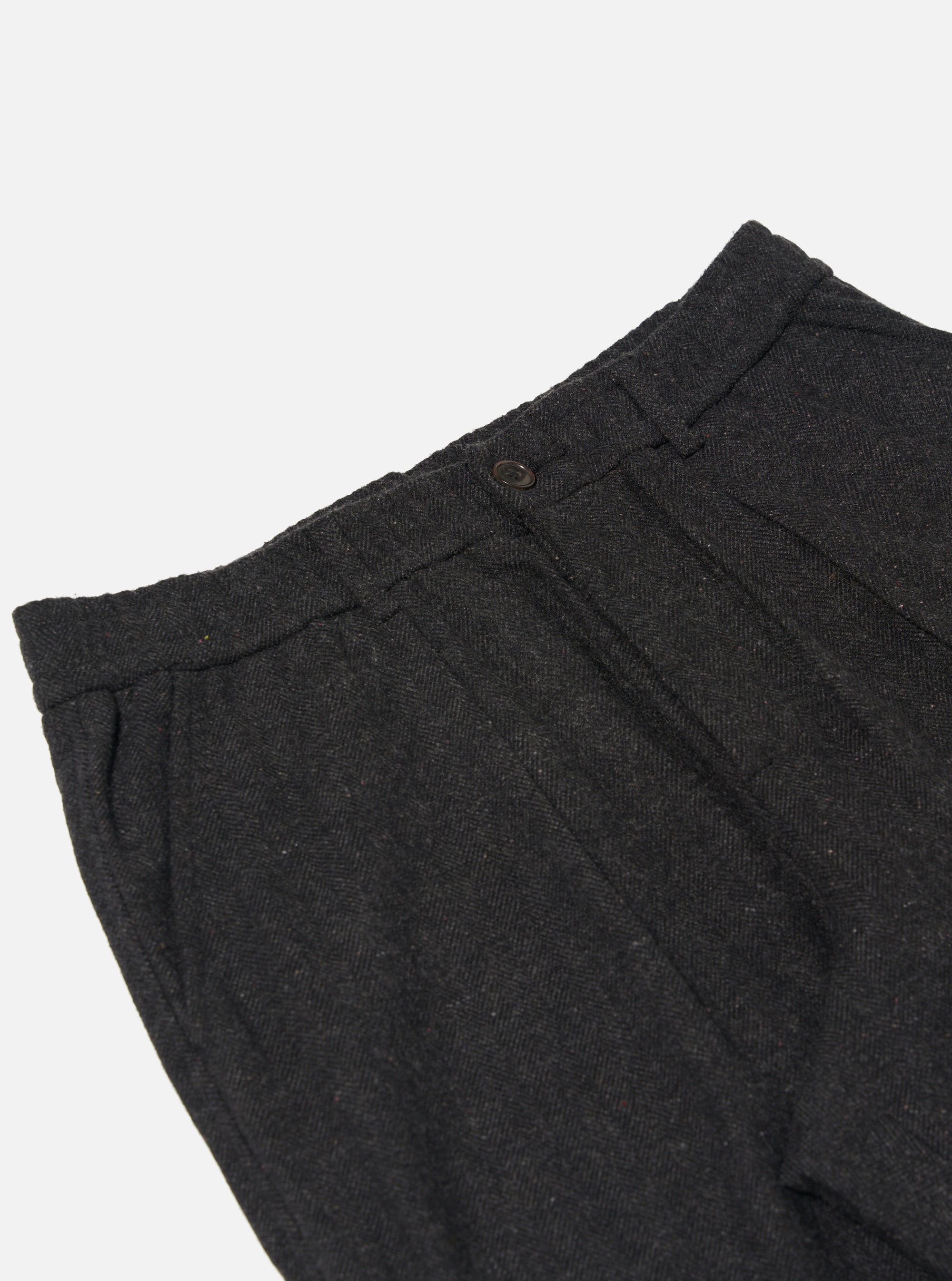 Black Salt N Pepper Tweed Oxford Pant